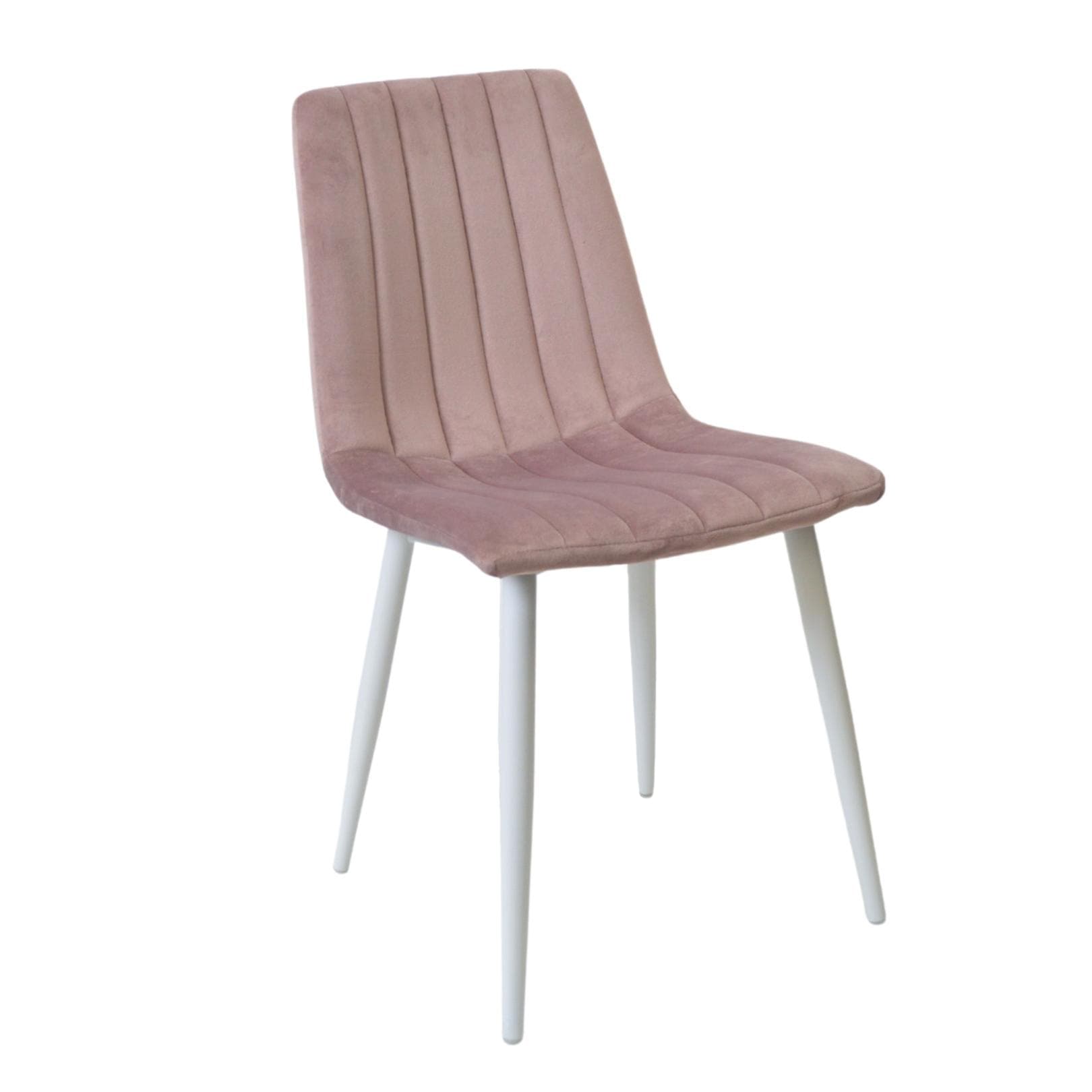 Cumpara  Mobilier pentru bucătărie - Scaun DC-90P~N25 Catifea Pudra+White Legs..