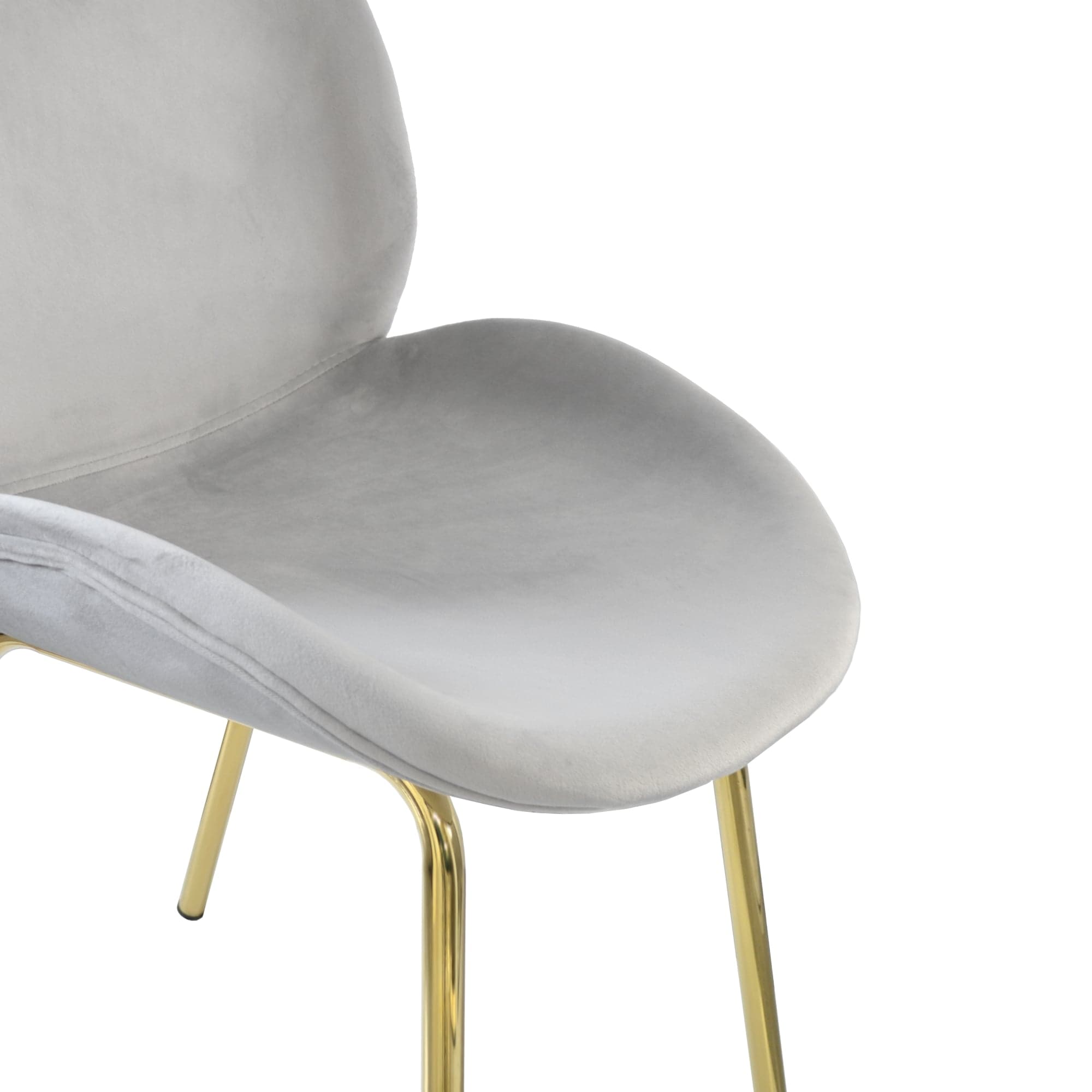Scaun Roxy Catifea Grey+Gold Legs