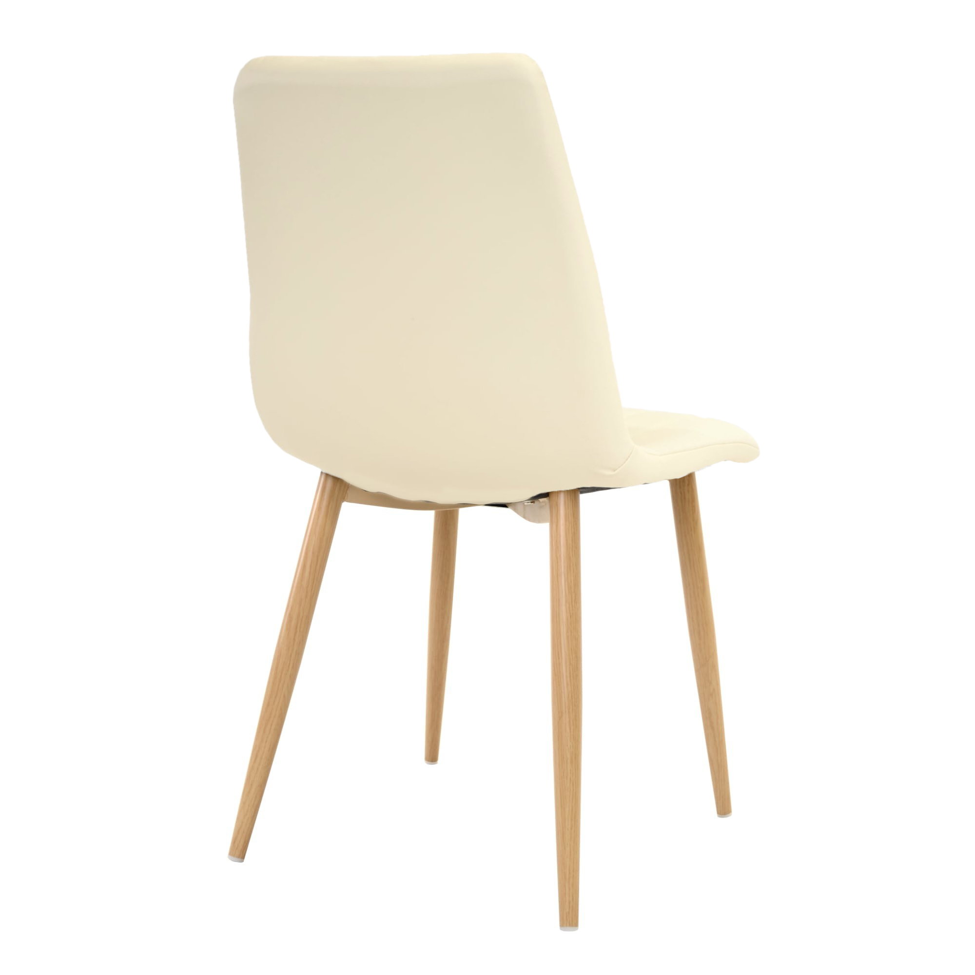 Стул Dc-90wt Eco-Piele Beige+Transprint Legs