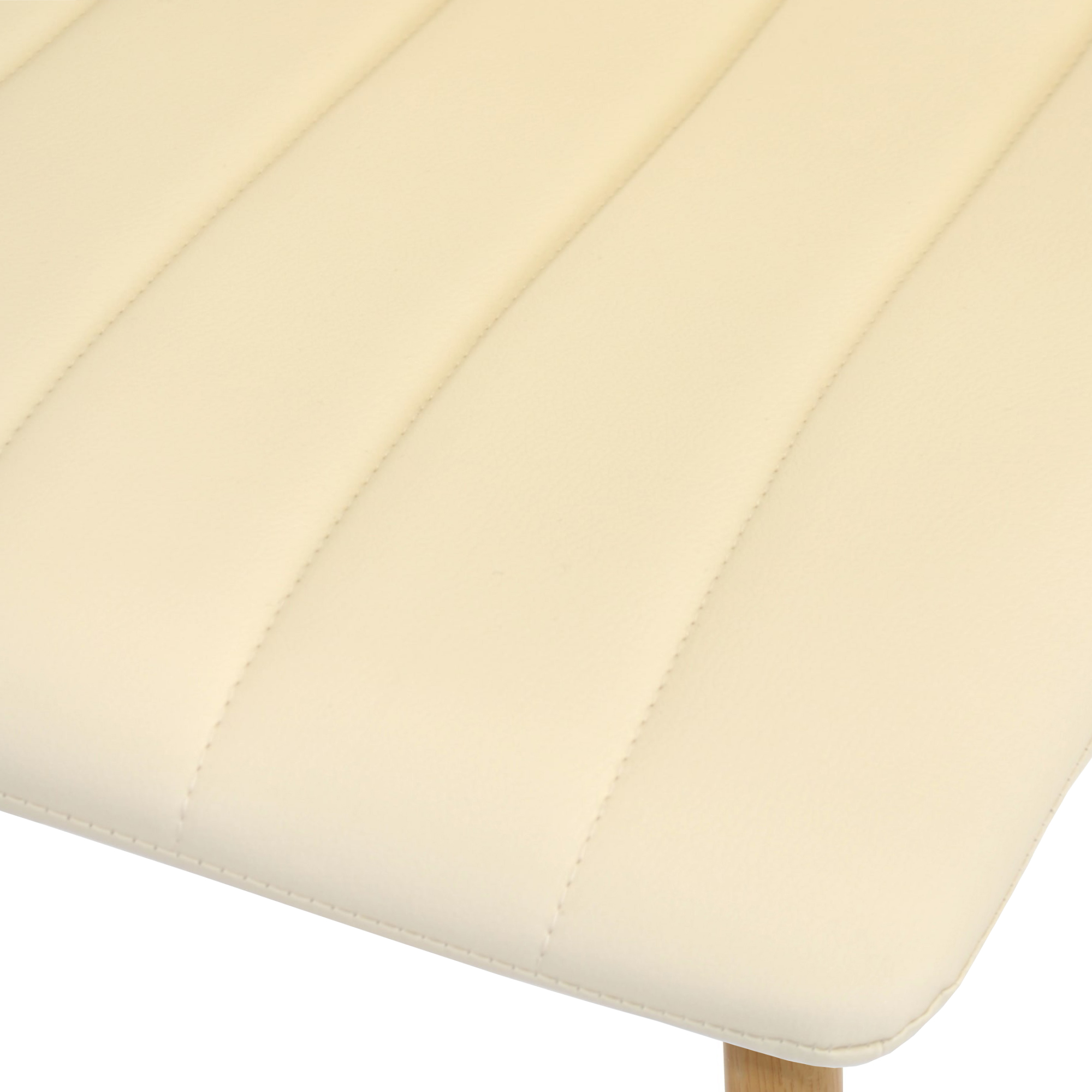 Стул Dc-90wt Eco-Piele Beige+Transprint Legs