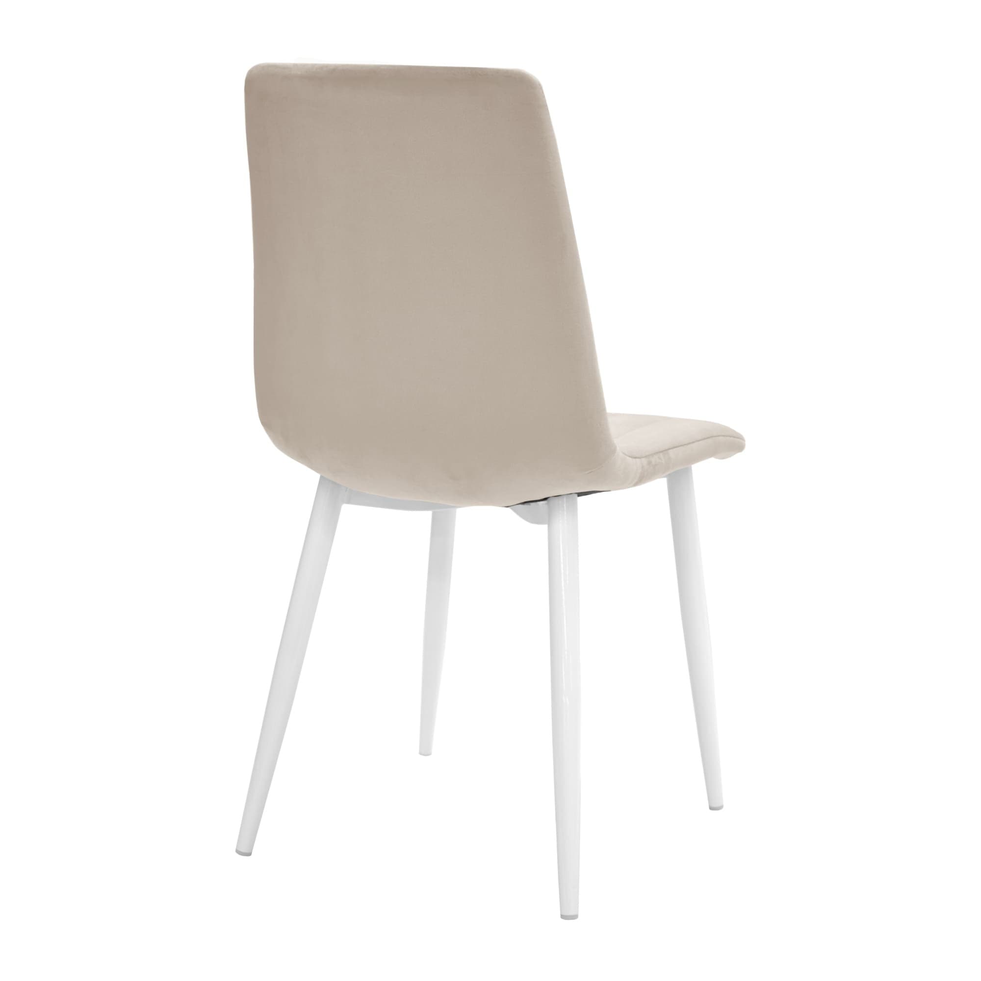 Scaun DC-90P~N7 Catifea Capucino+White Legs