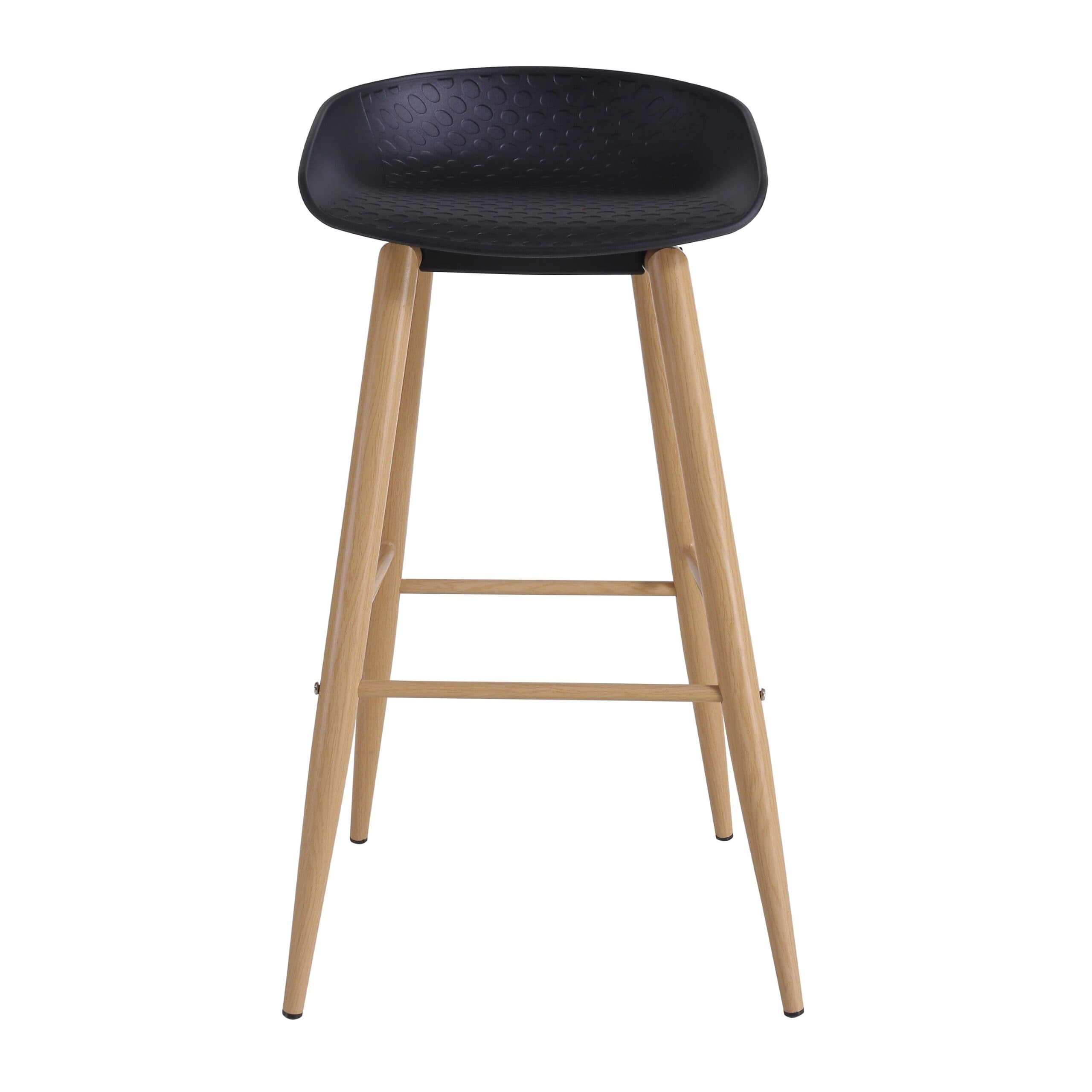 Scaun Bar Hector Black/Transprint Legs