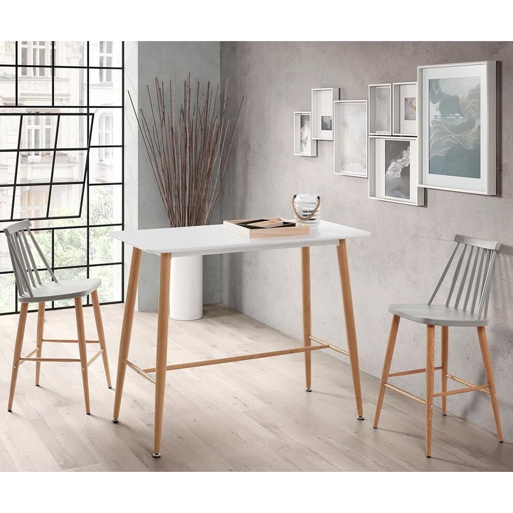 Scaun bar JACK Dark Grey+Transprint Legs