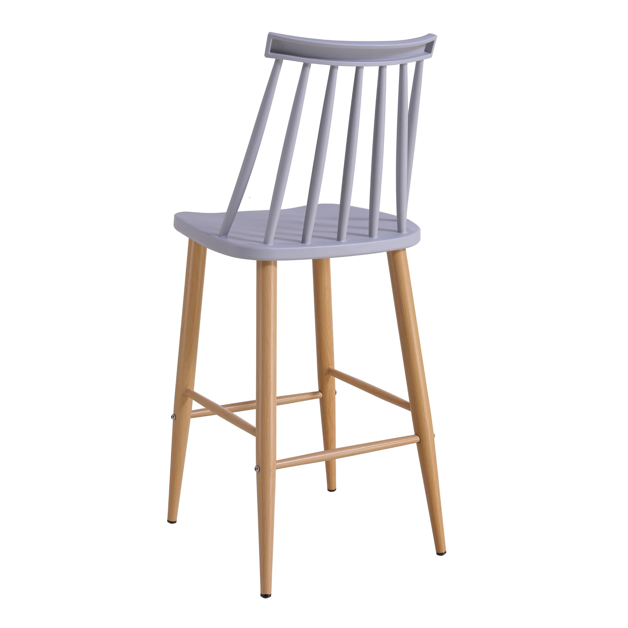 Scaun bar JACK Dark Grey+Transprint Legs