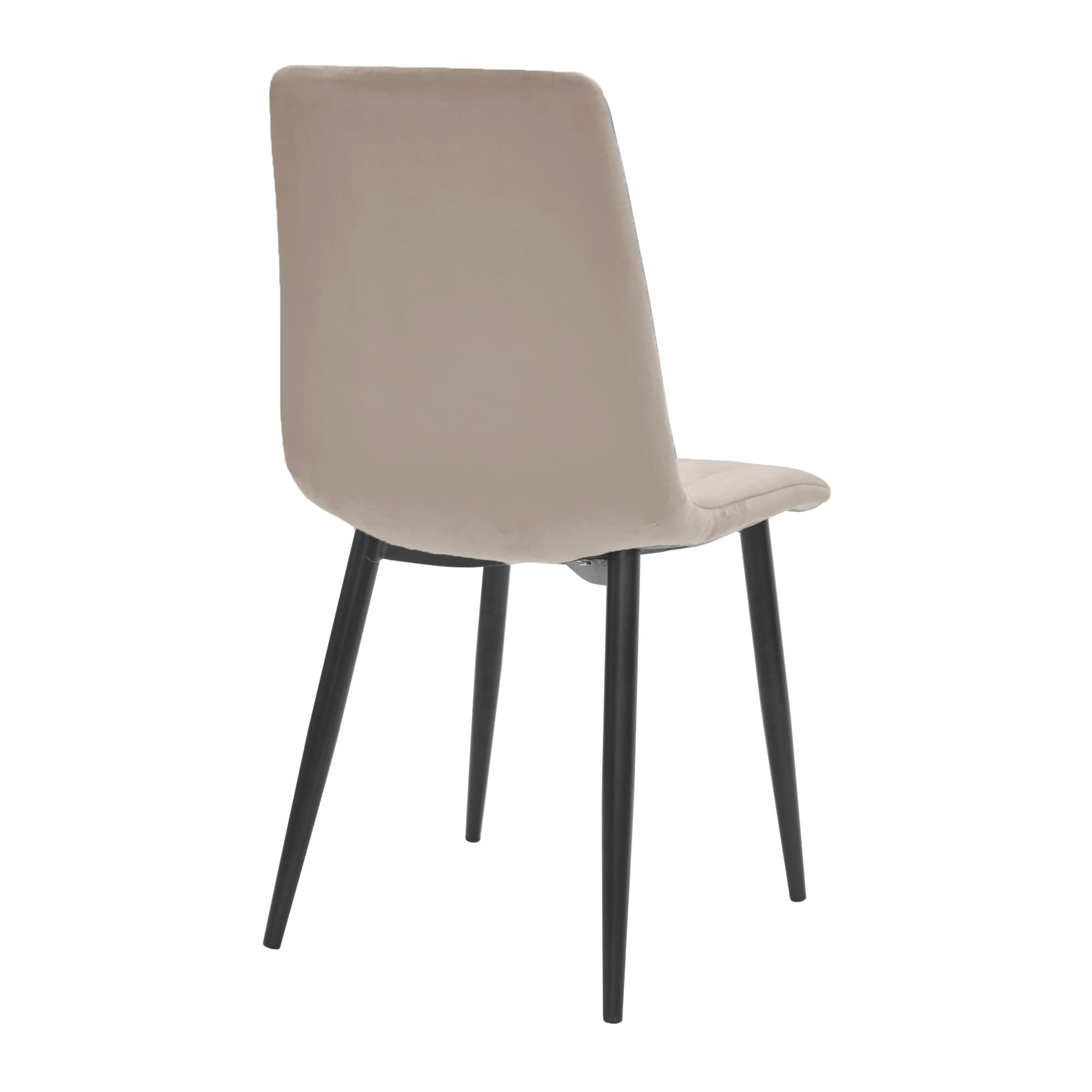 Scaun DC-90P~N9 Catifea Beige+Black Legs