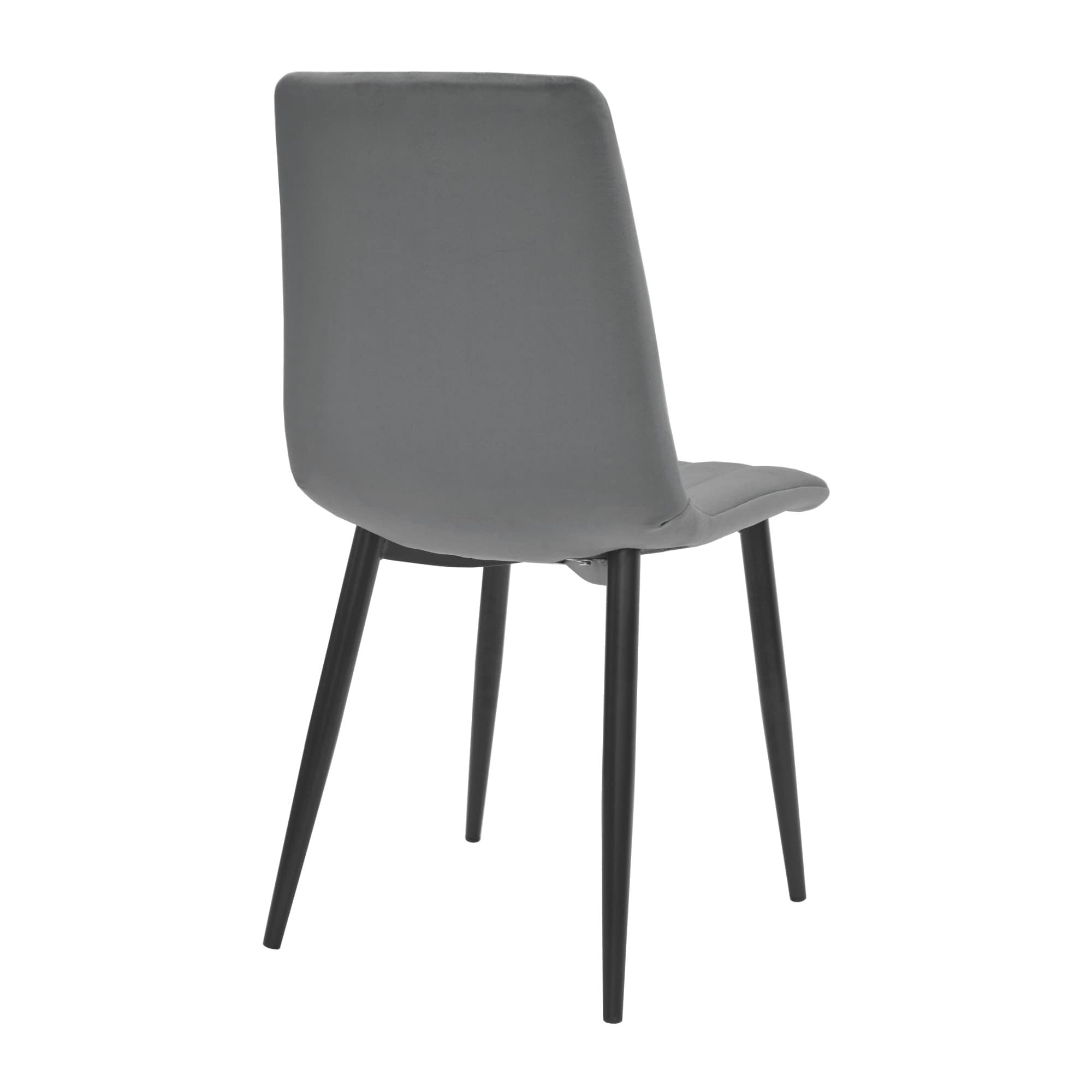 Scaun DC-90P~N23 Catifea-Grey+Black Legs