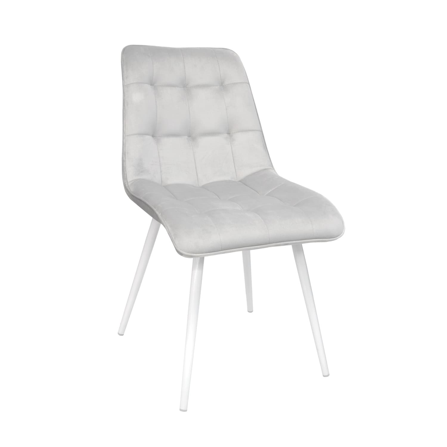 Cumpara  Mobilier pentru bucătărie - Scaun Capella (Hlr14) Catifea Grey+White Legs..