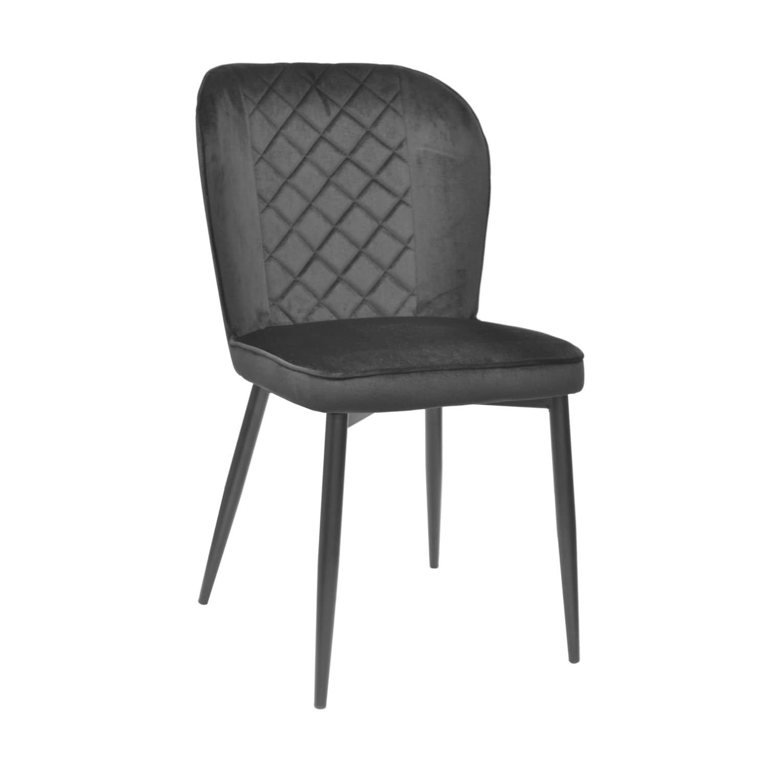 Cumpara  Mobilier pentru bucătărie - Scaun Tusk Catifea Black+Black Legs..
