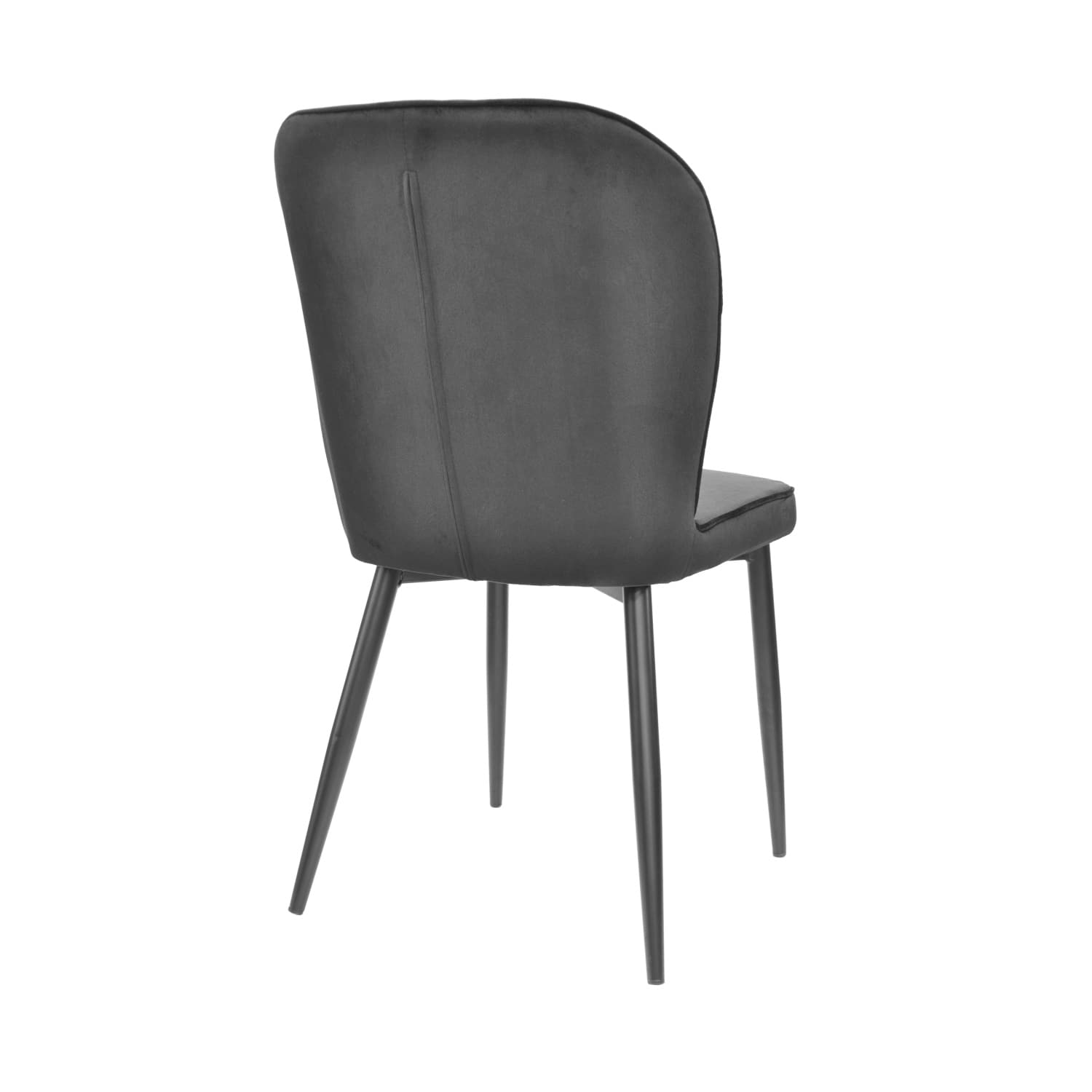 Scaun Tusk Catifea Black+Black Legs