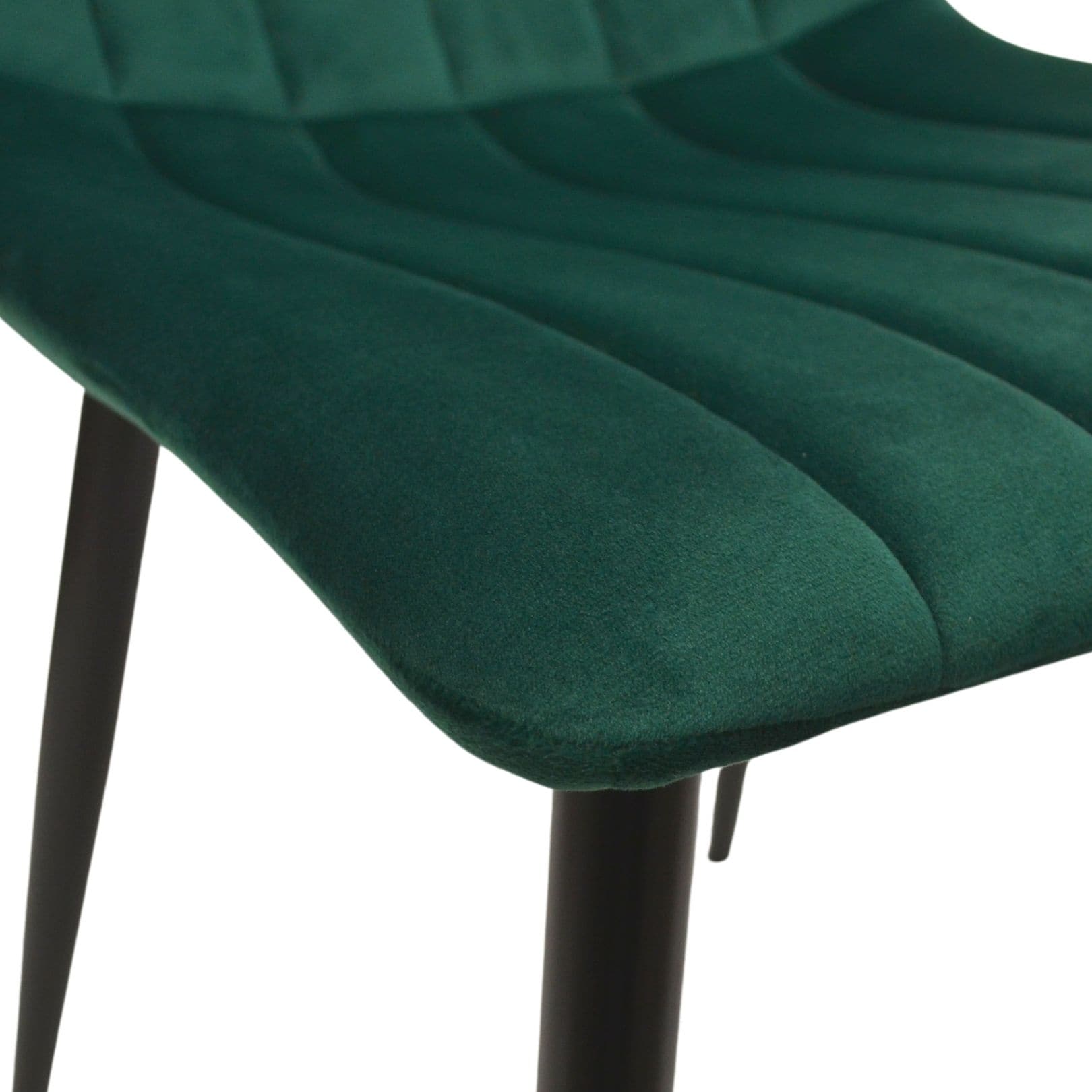 Scaun DC-90P~N57 Catifea Dark Green+Black Legs