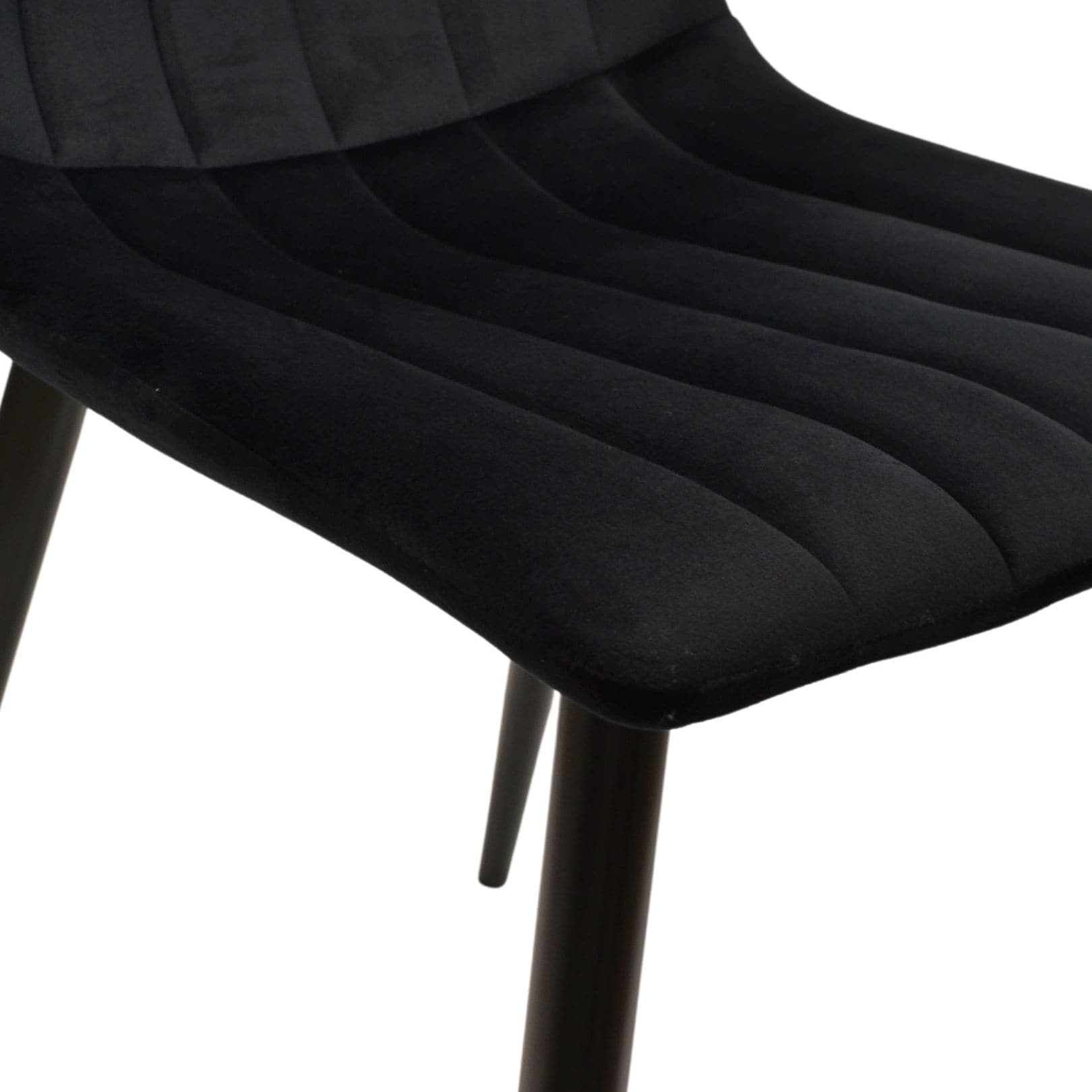 Scaun DC-90P N66 Catifea Black+Black Legs