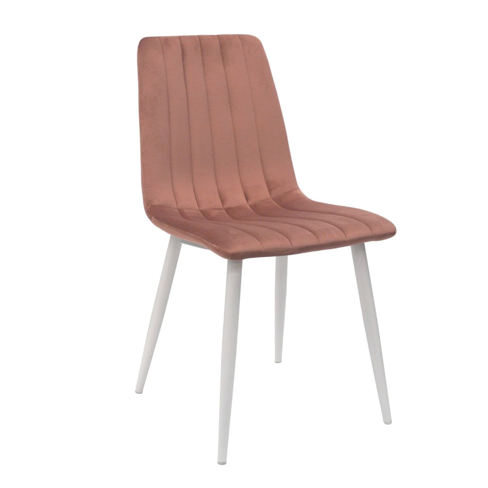 Cumpara  Mobilier pentru bucătărie - Scaun DC-90P~N44 Catifea Rusty+White Legs..