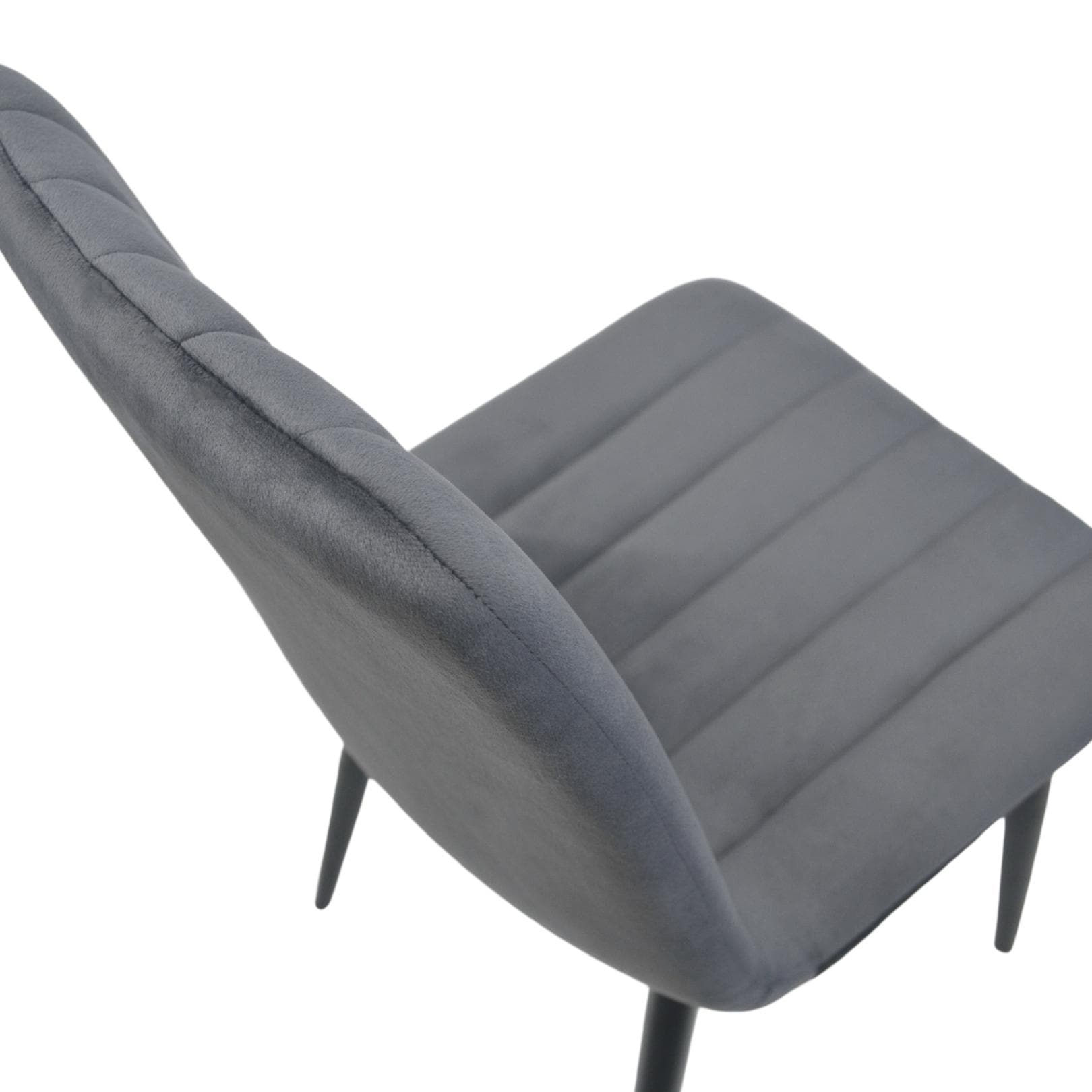 Scaun DC-90P~N21 Catifea Dark Grey+Black Legs
