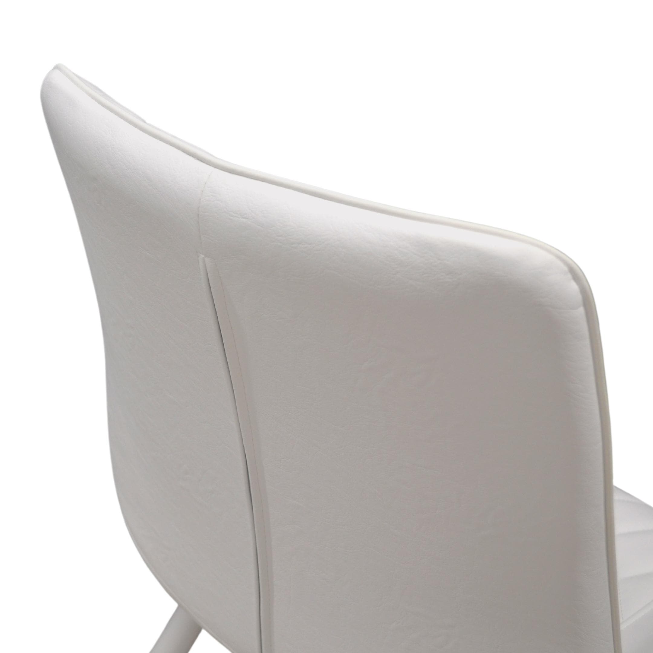 Scaun Hans (Cosy 20) Eco-Piele White+White Legs