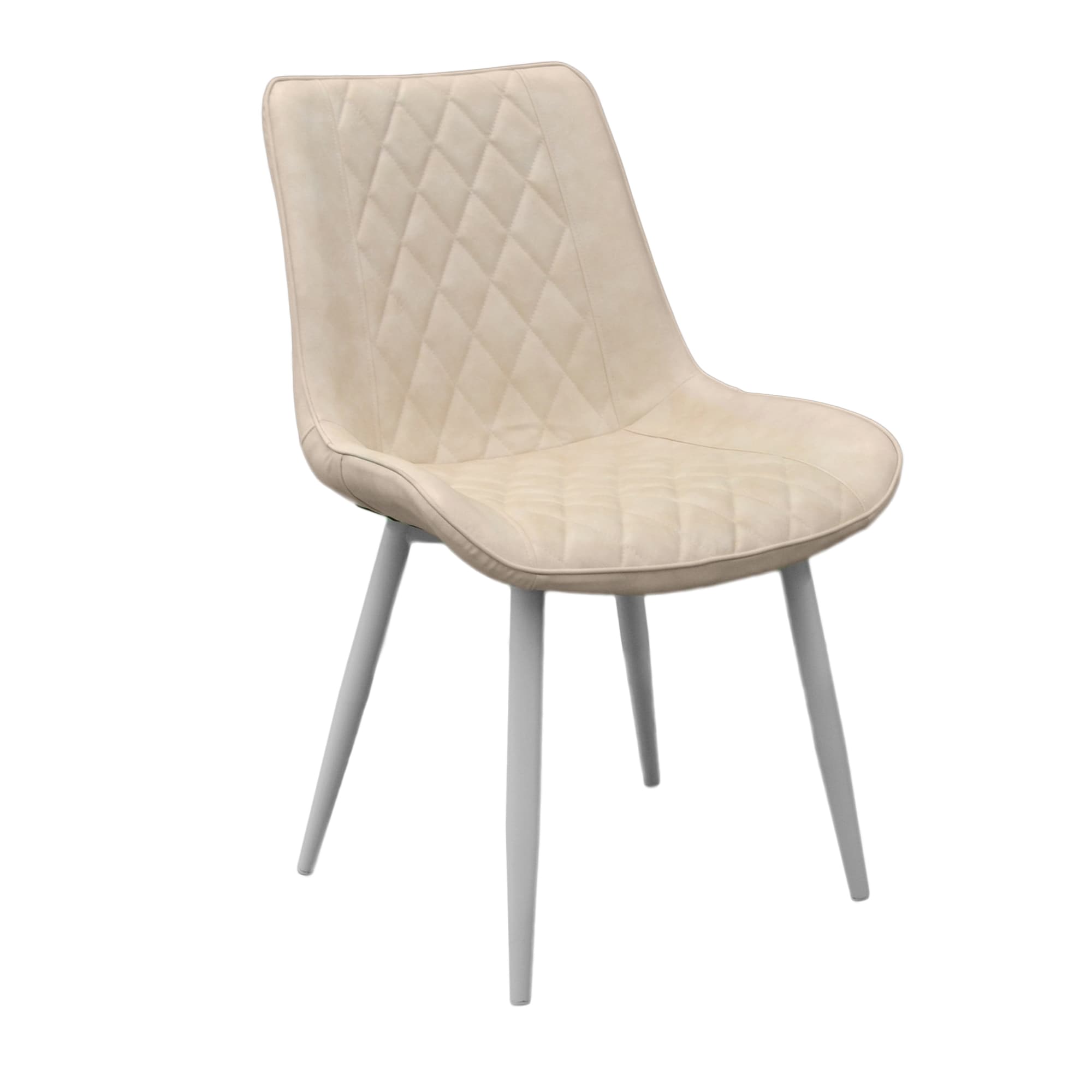Cumpara  Mobilier pentru bucătărie - Scaun Hans (Cosy 15) Eco-Piele Beige+White Le..