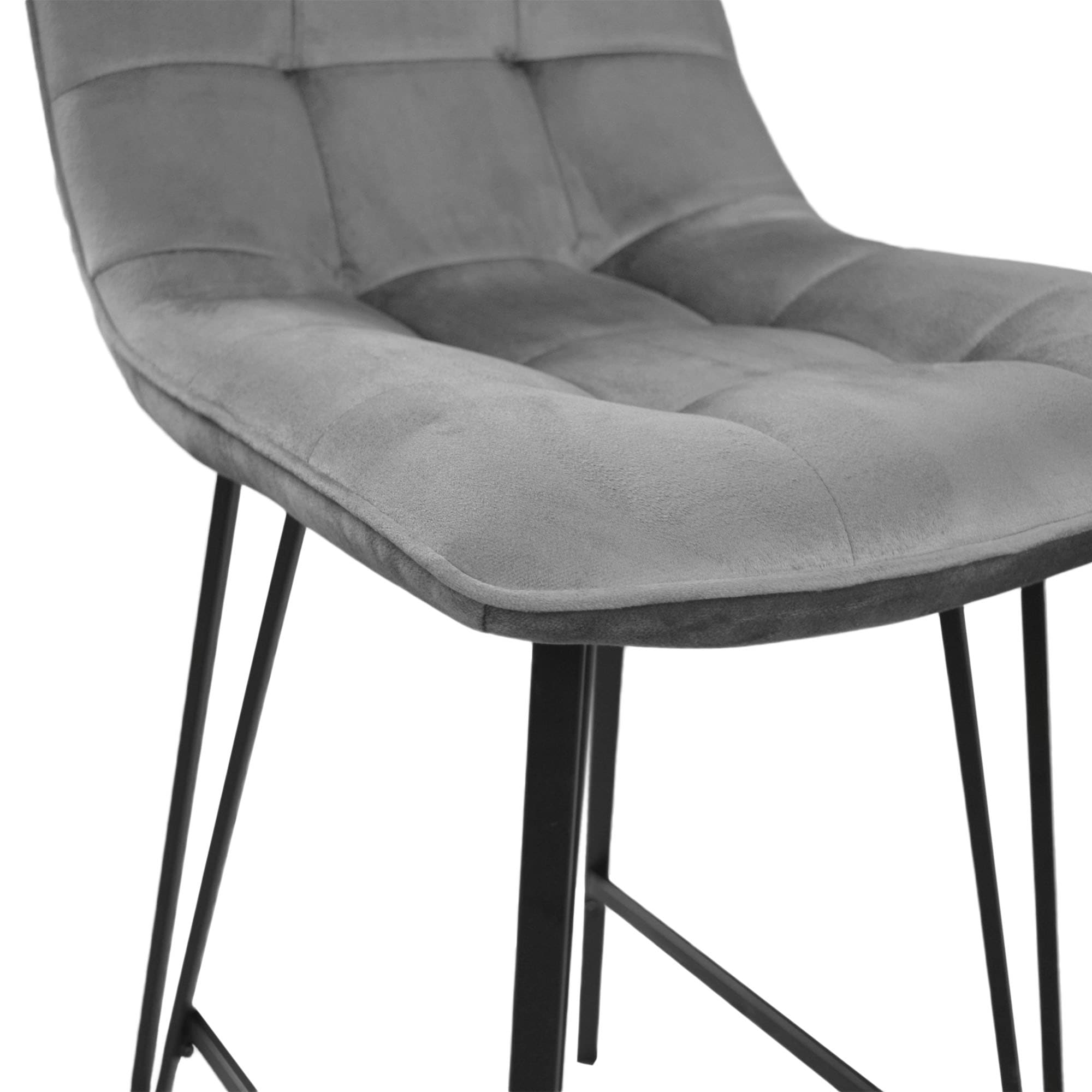 Scaun Bar Laus Grey Catifea