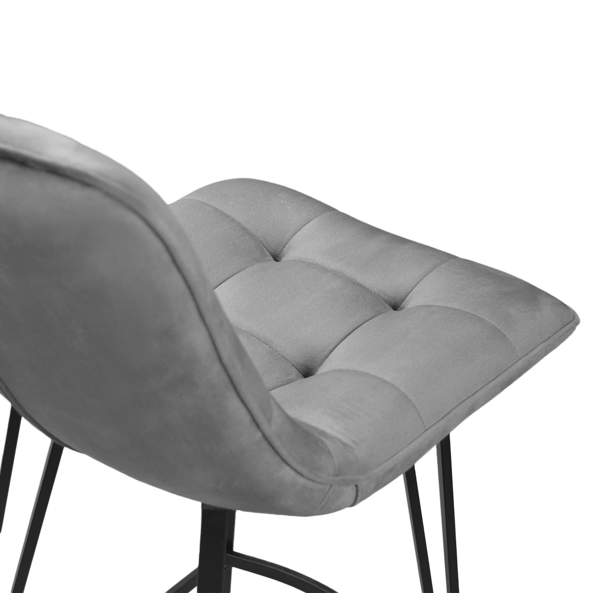 Scaun Bar Laus Grey Catifea