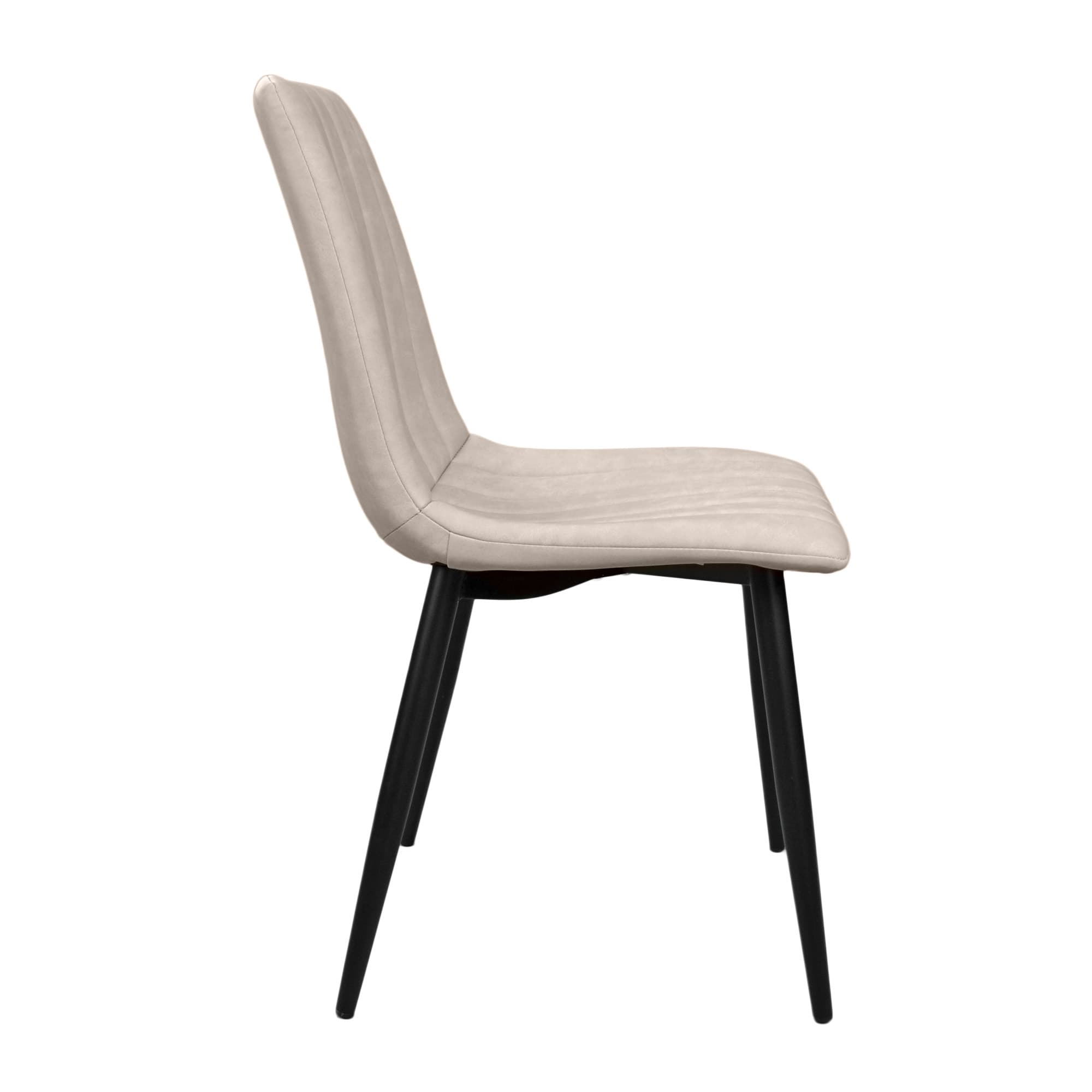 Scaun DC-90P~191-03-Light Grey PU+Black Legs