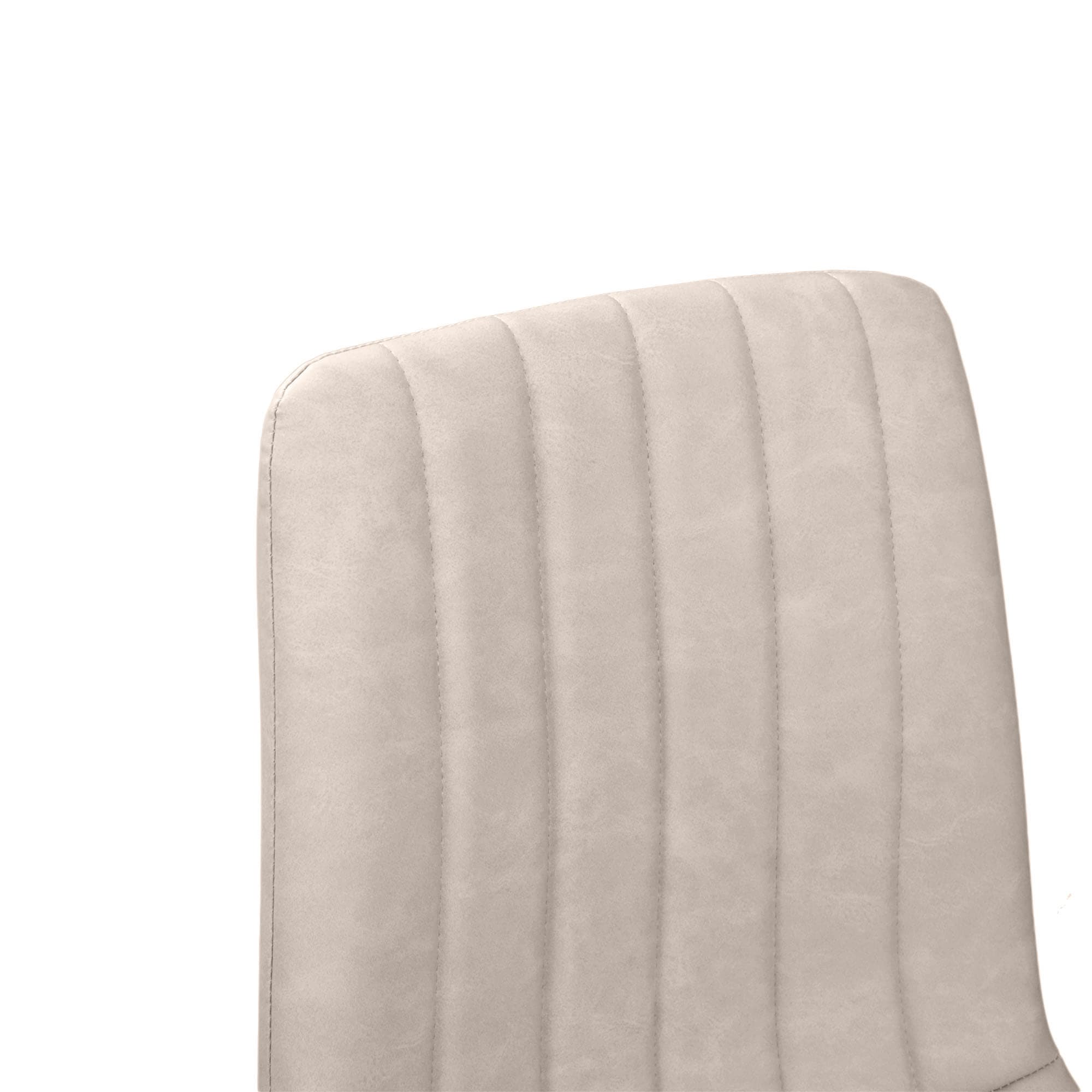 Scaun DC-90P~191-03-Light Grey PU+Black Legs