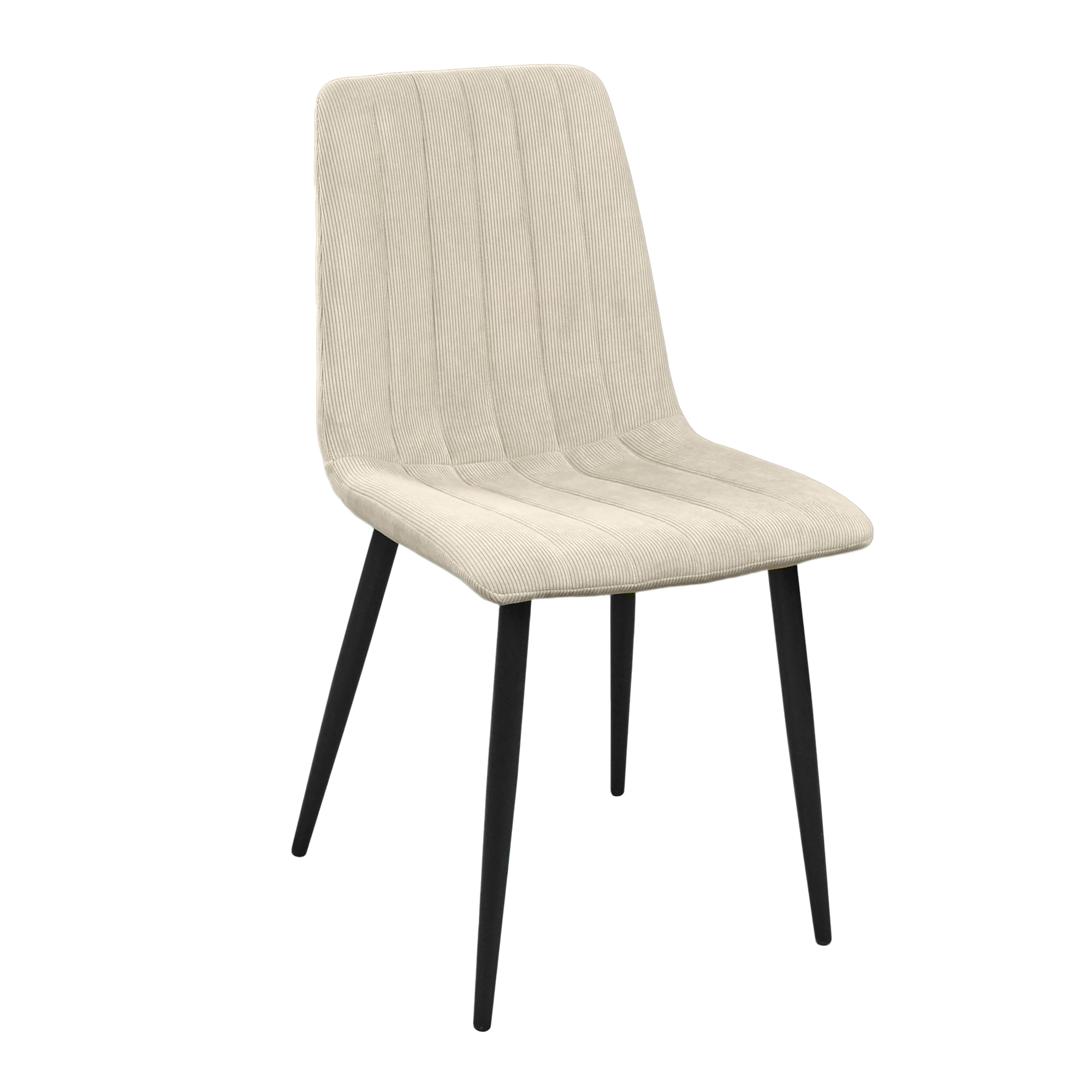 Cumpara  Mobilier pentru bucătărie - Scaun DC-90 BGF166-2 Beige Velvet+Black Legs..