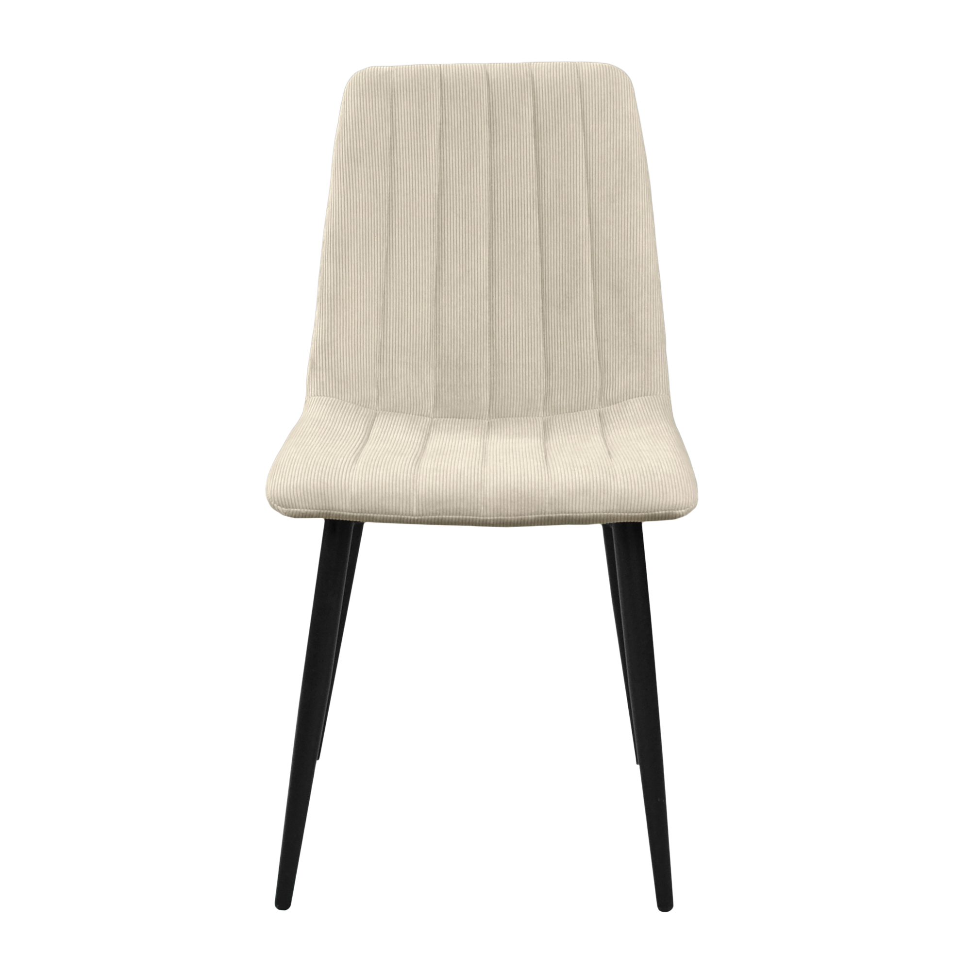 Scaun DC-90 BGF166-2 Beige Velvet+Black Legs