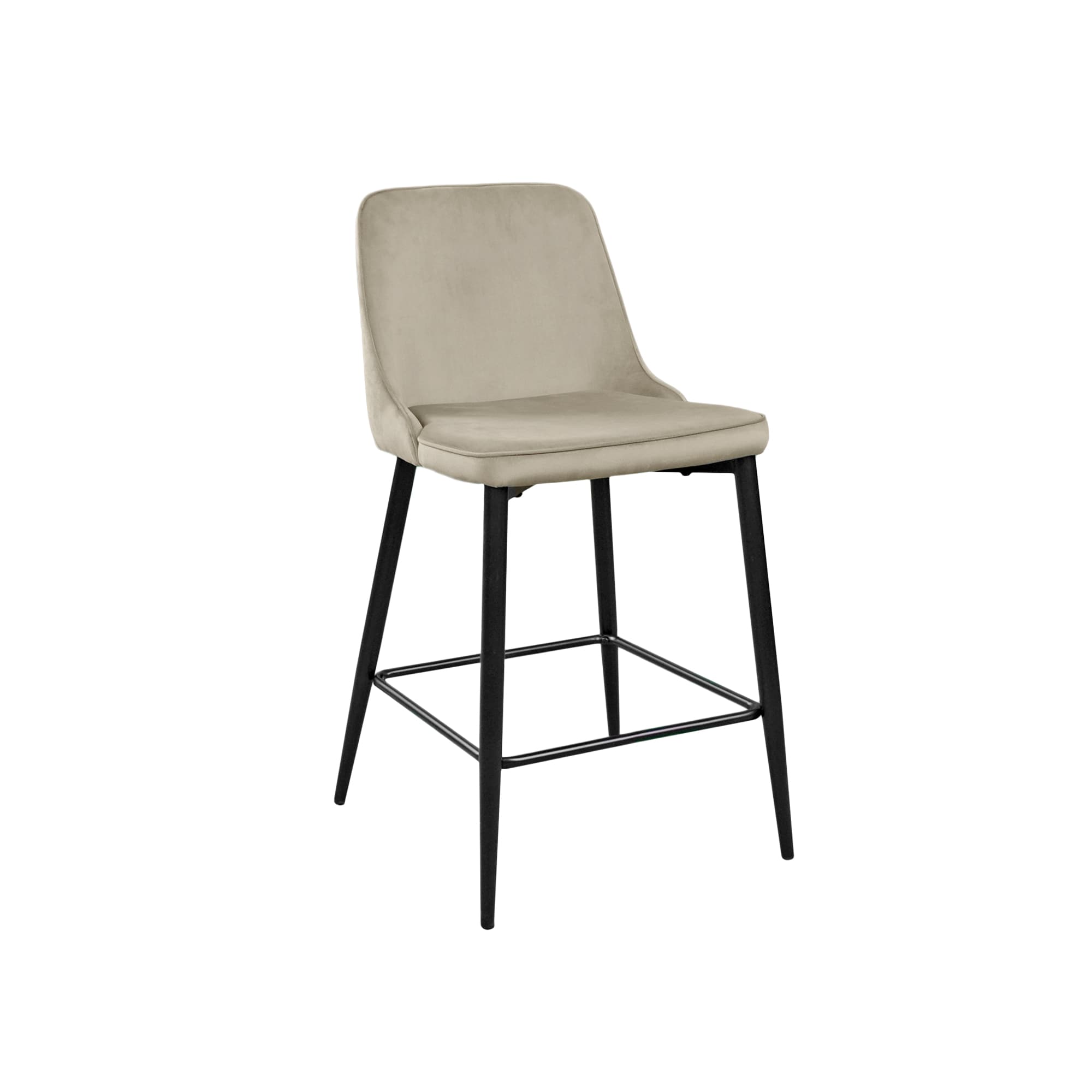 Cumpara  Scaune de bar - Scaun Bar Clasic Small Beige+Black Legs..
