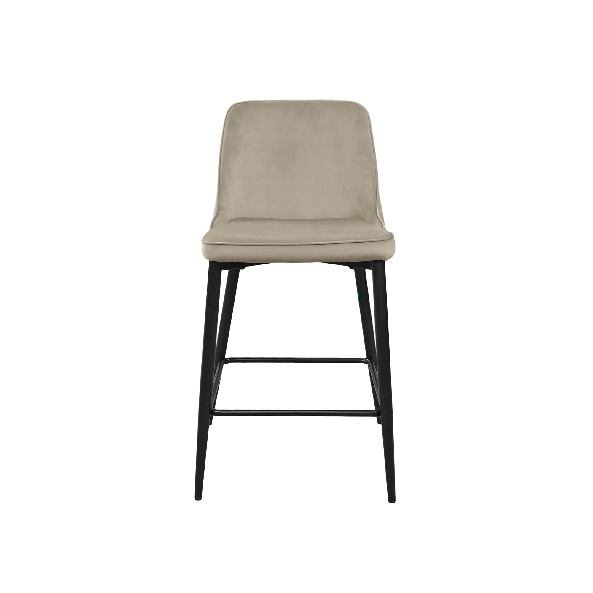 Scaun Bar Clasic Small Beige+Black Legs