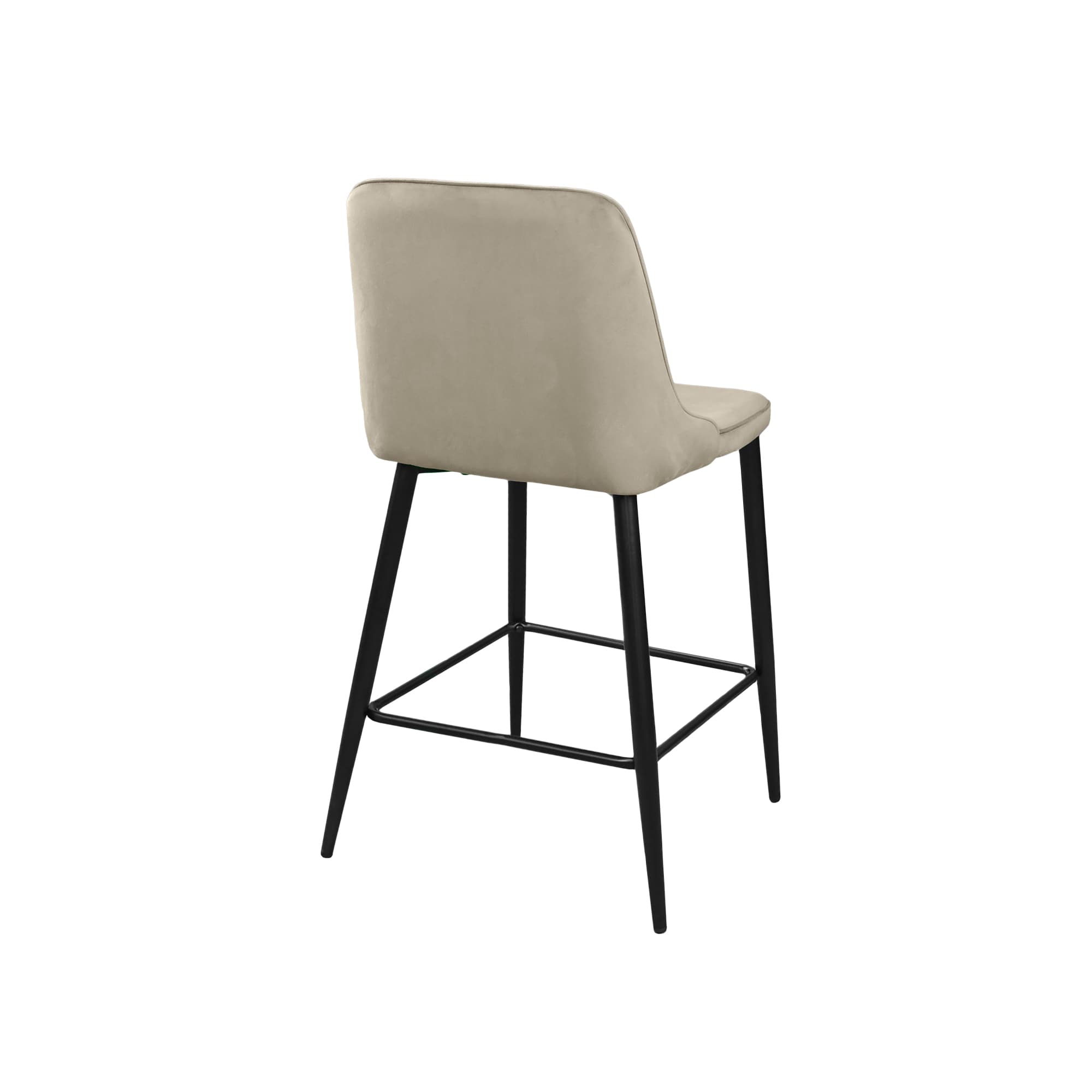 Scaun Bar Clasic Small Beige+Black Legs