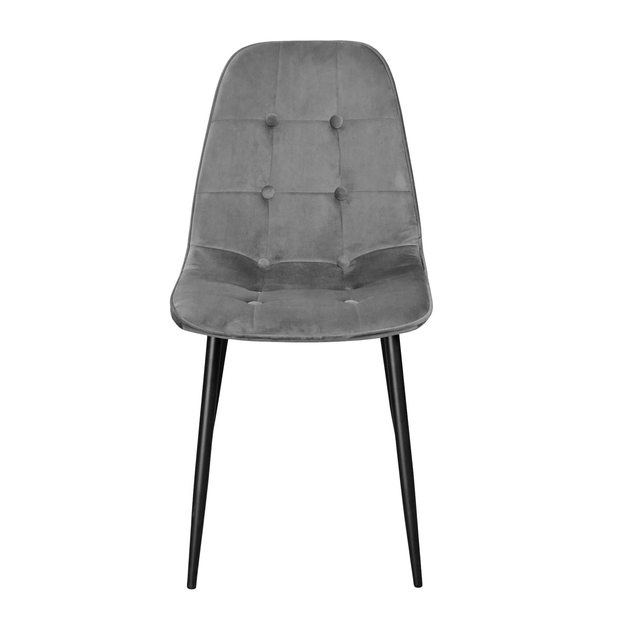 Scaun M-01-3 (Hlr-21) Catifea Dark Grey+Black Legs