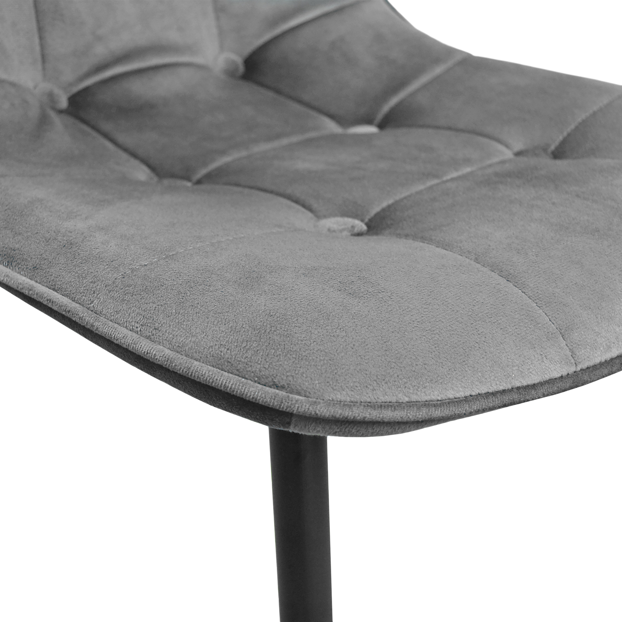 Scaun M-01-3 (Hlr-21) Catifea Dark Grey+Black Legs