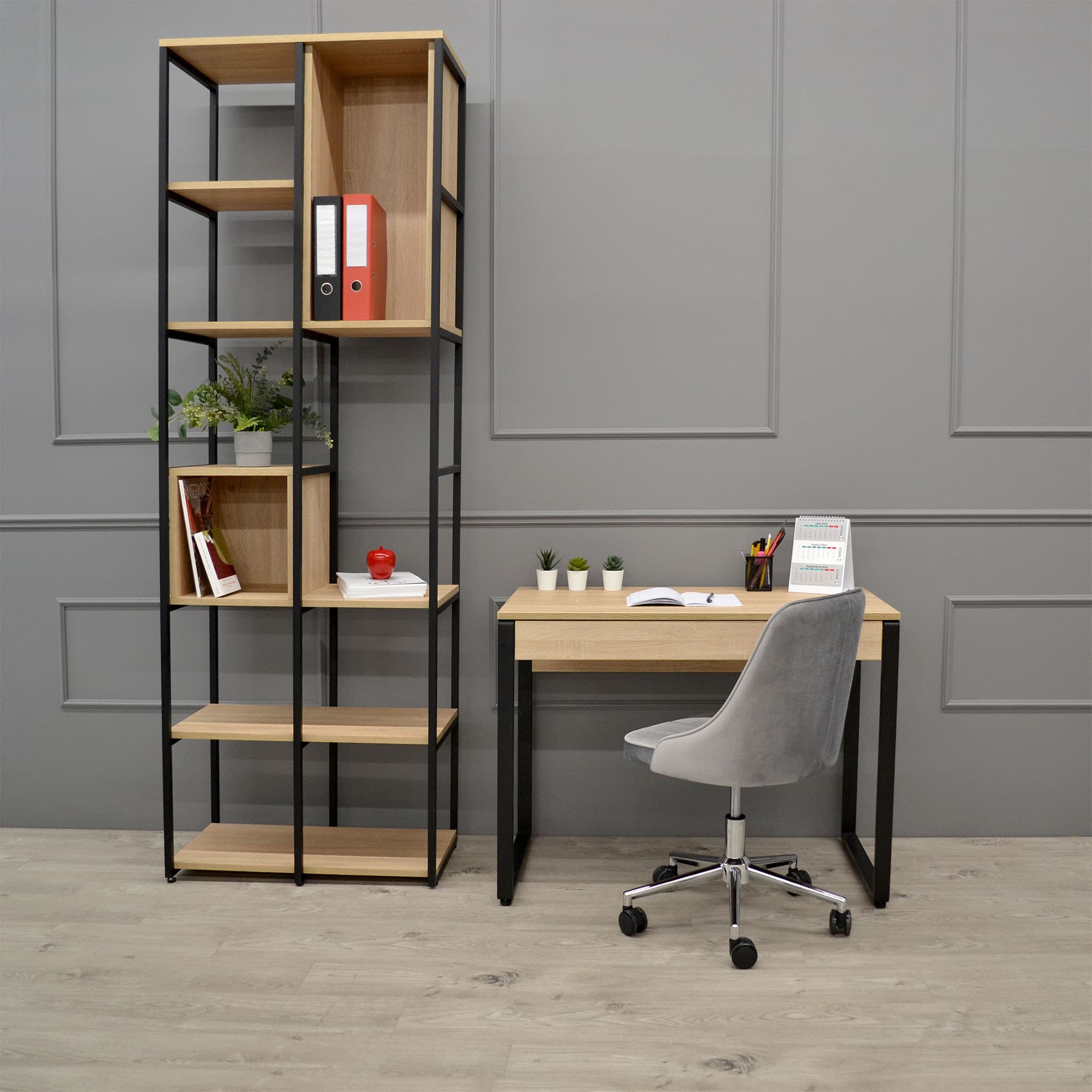 Masa Birou SMALL 100×55~Sonoma/Black