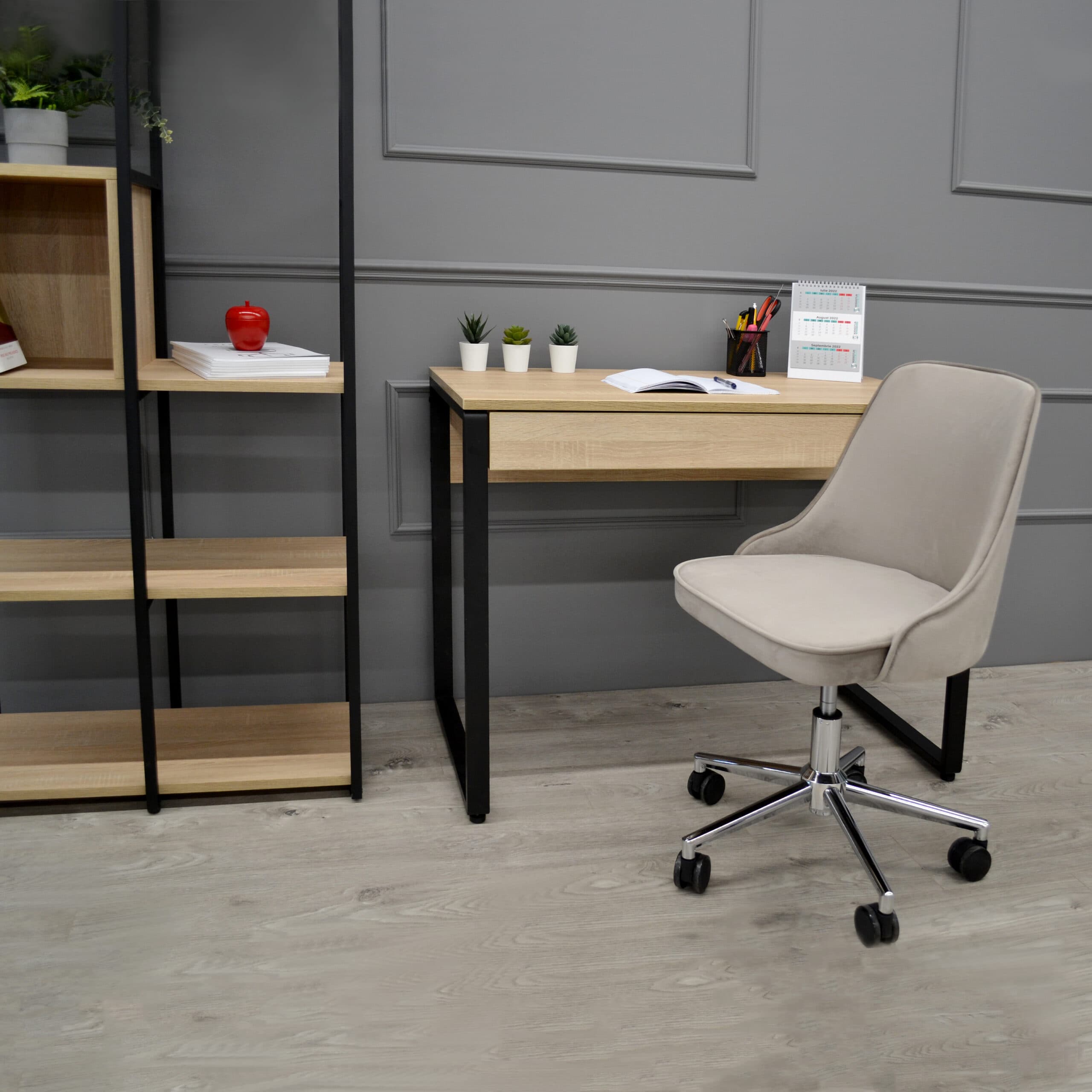 Masa Birou SMALL 100×55~Sonoma/Black