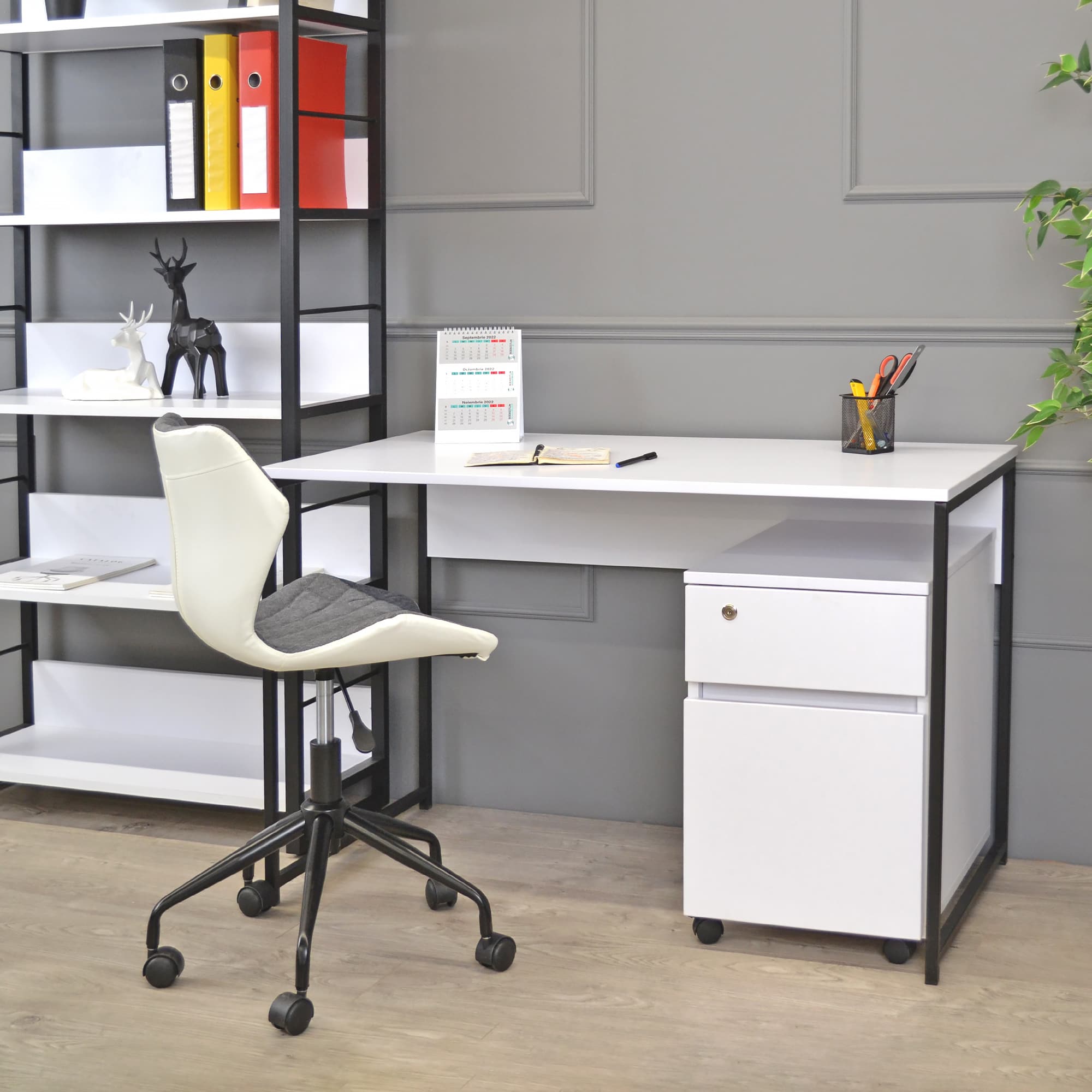 Masa B-120 Slim (120×55)~Grey