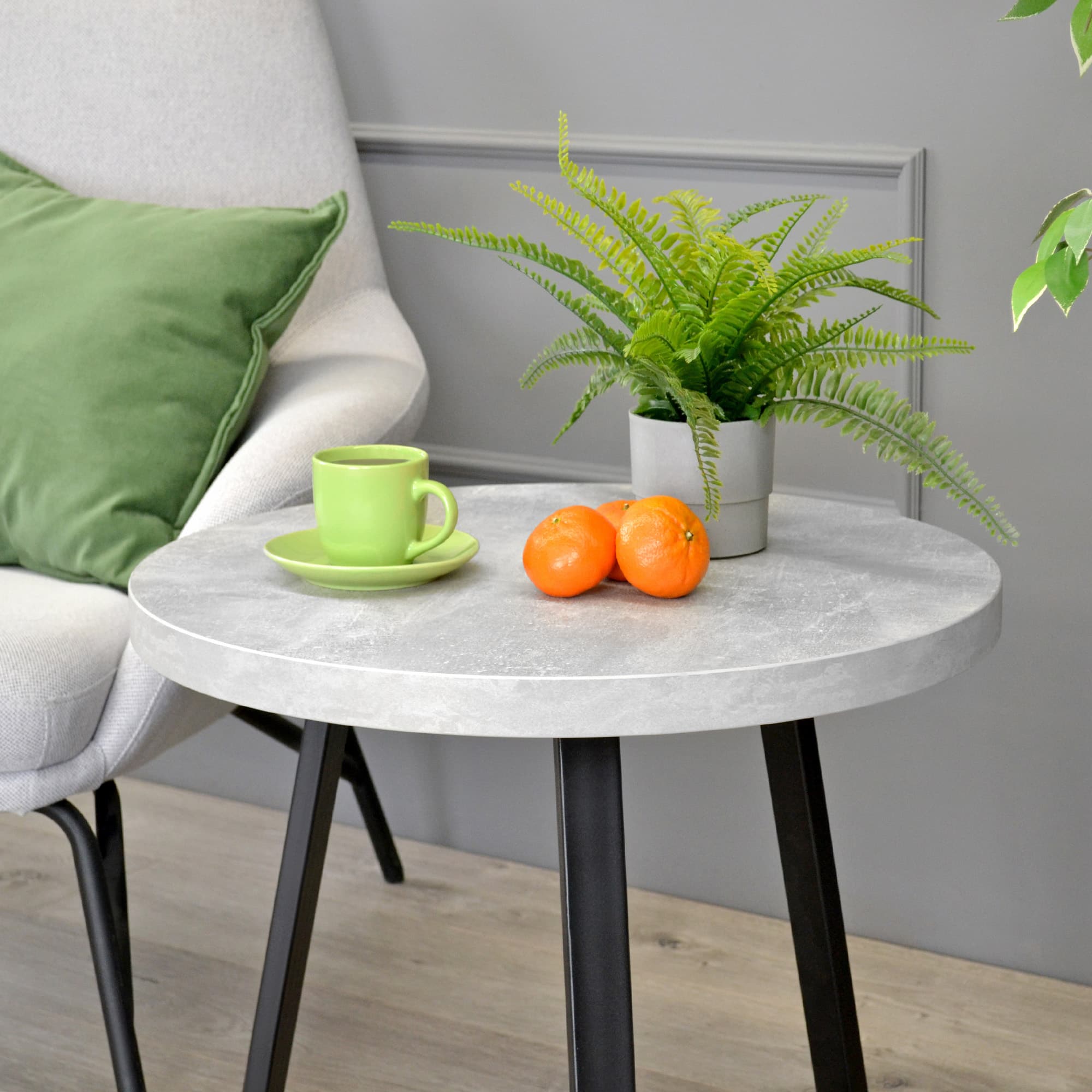 Măsuță Cafea CALIPSO Beton Ø60