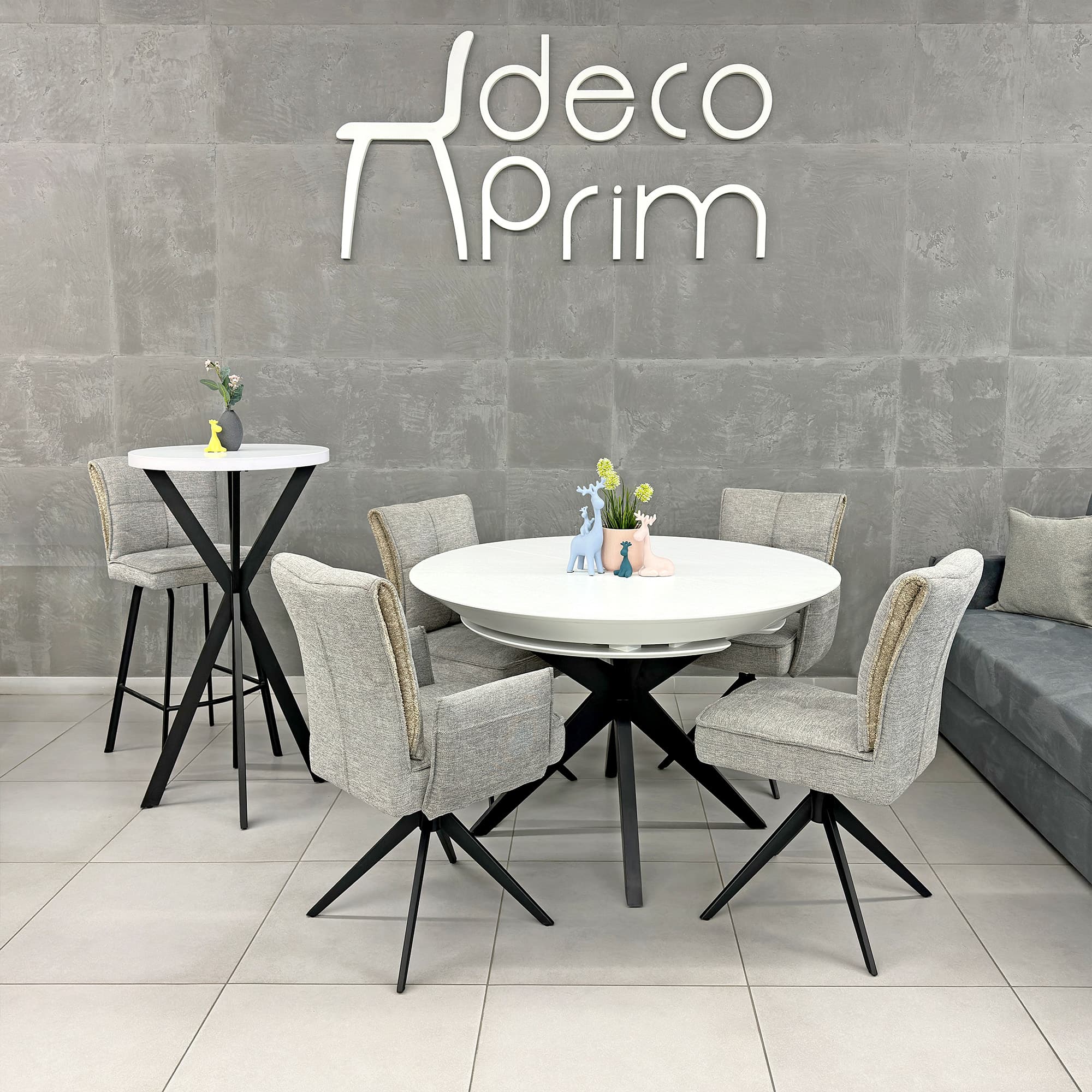 Scaun de bar Lorenz Grey
