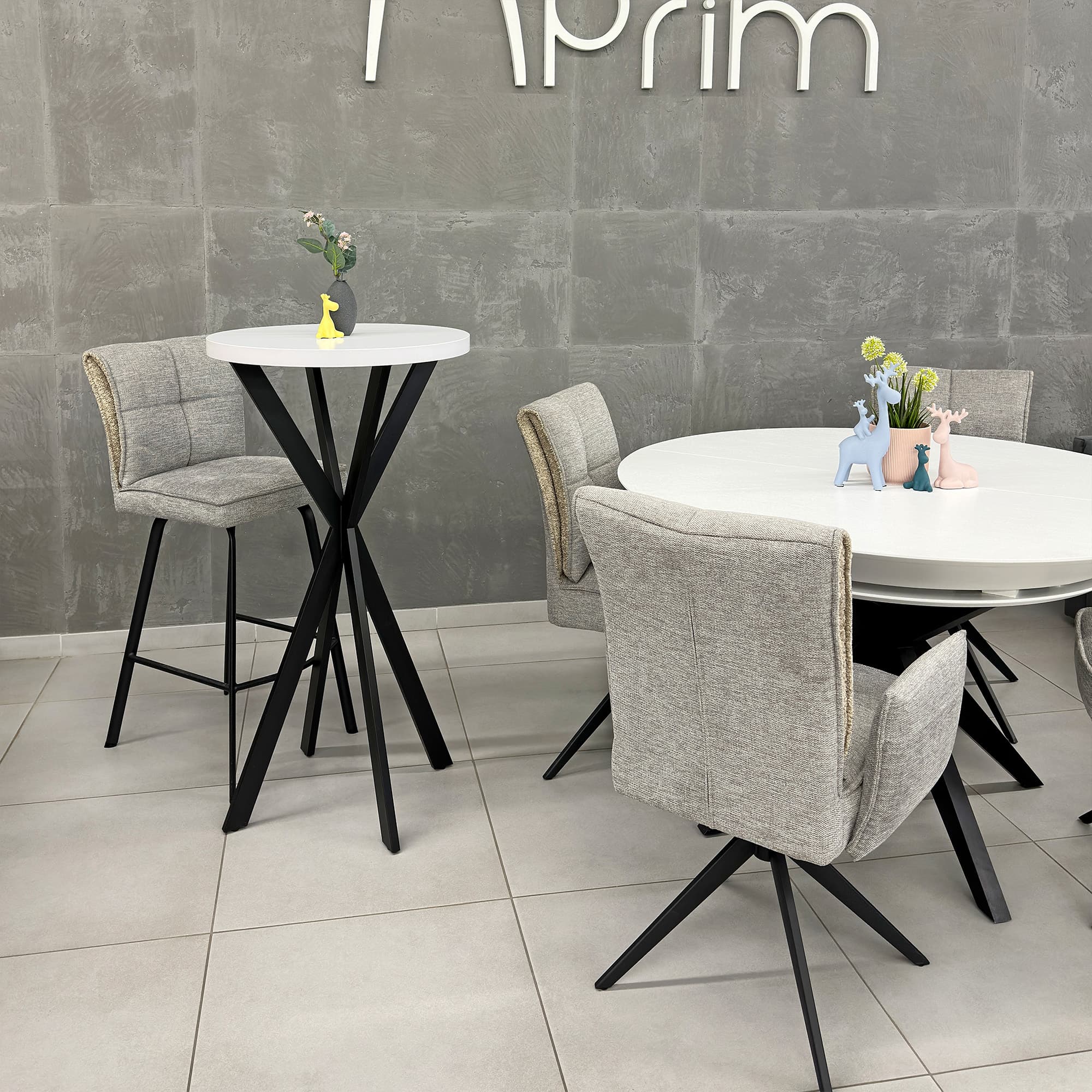 Scaun de bar Lorenz Grey