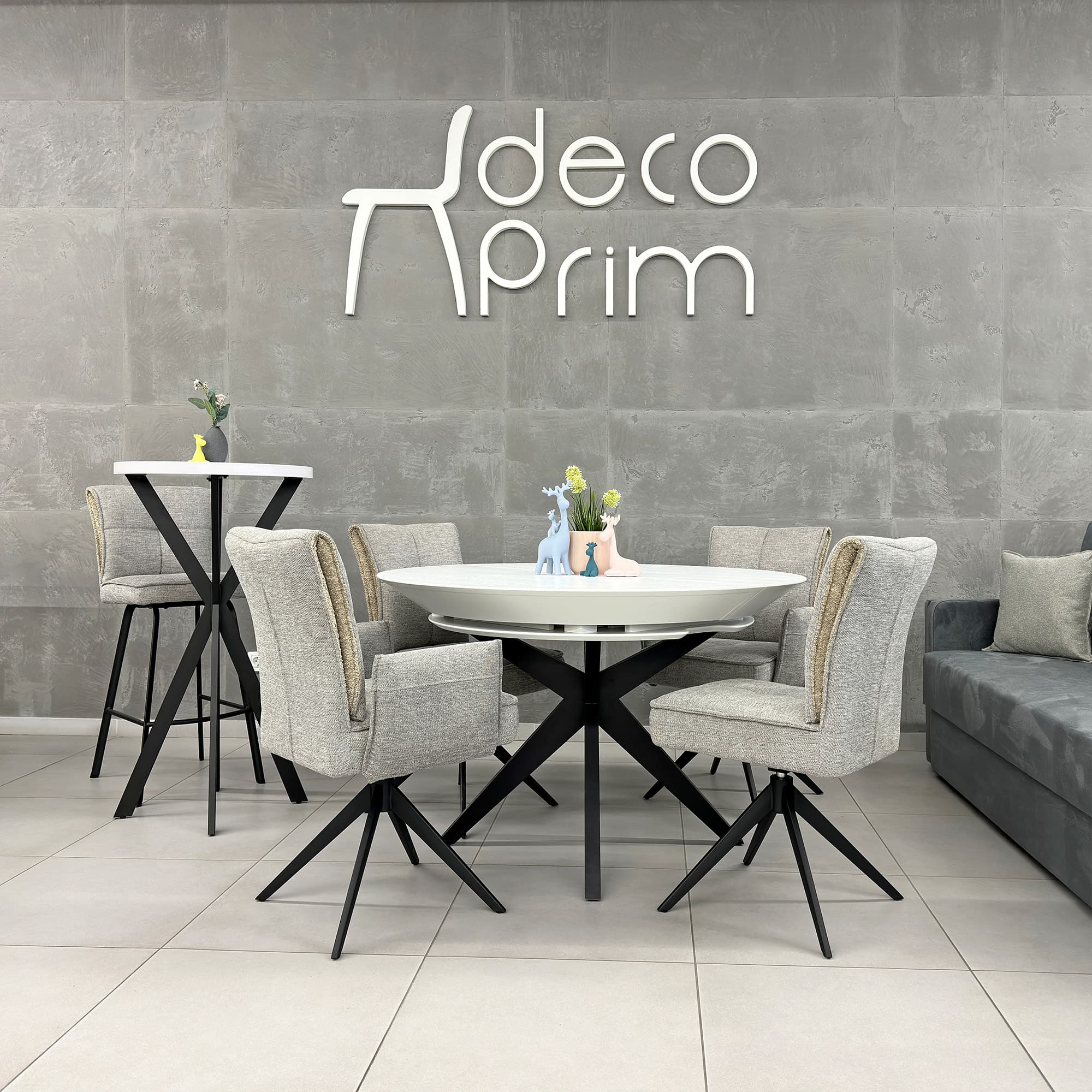 Scaun de bar Lorenz Grey