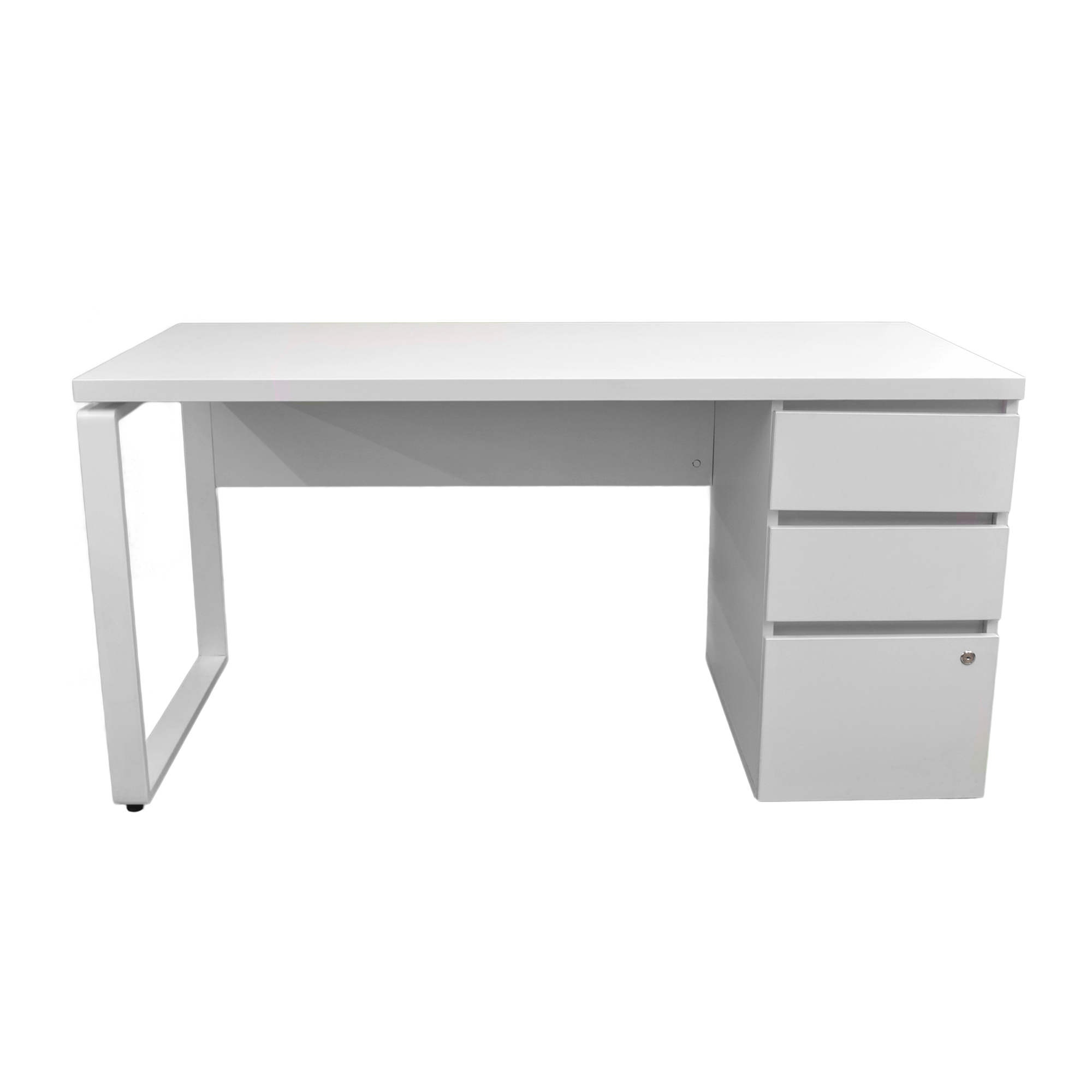 Masa Urban+Box Încorporat White 1500×680 (Box partea dreaptă)