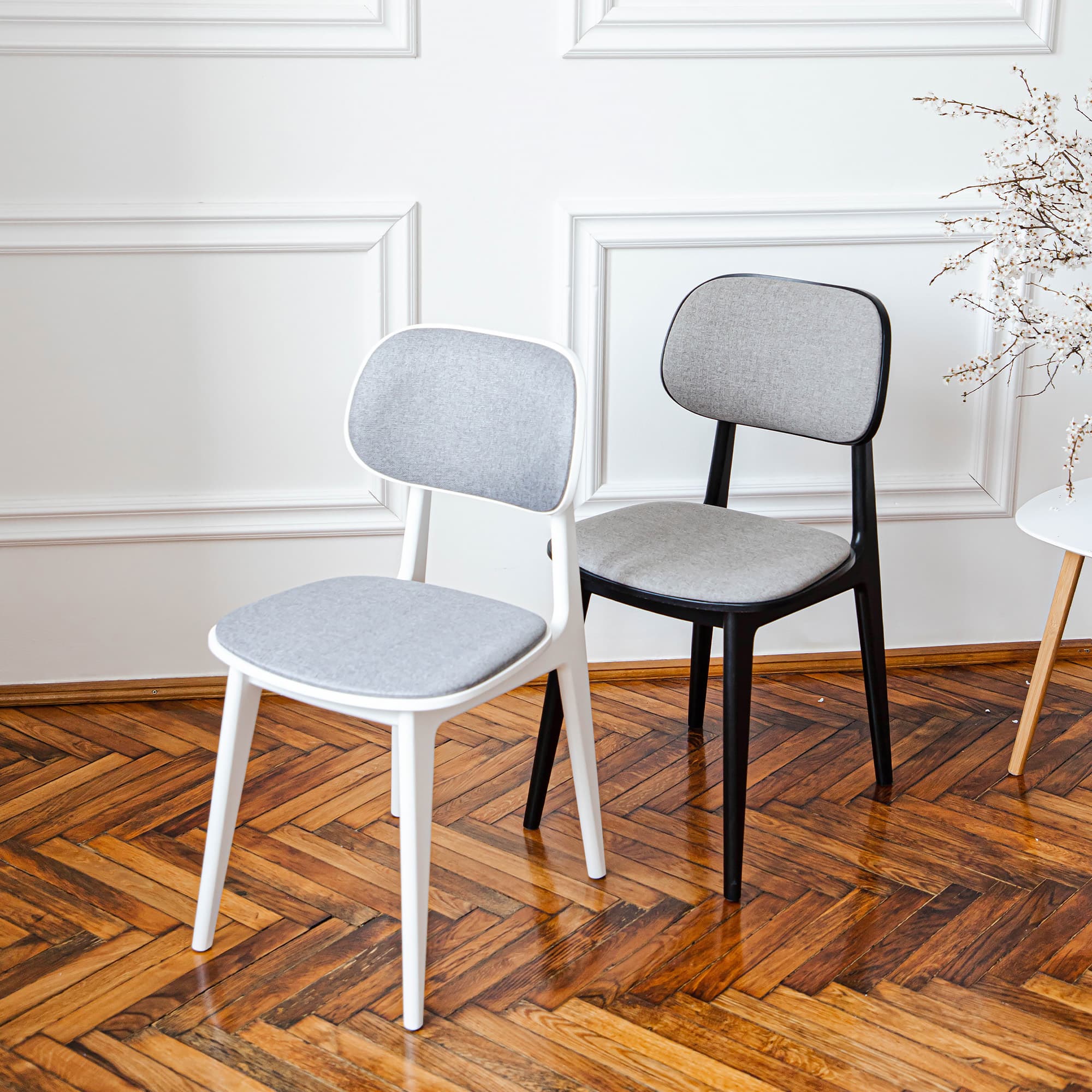 Scaun LULA Stofa (Rush 93)+Black Legs