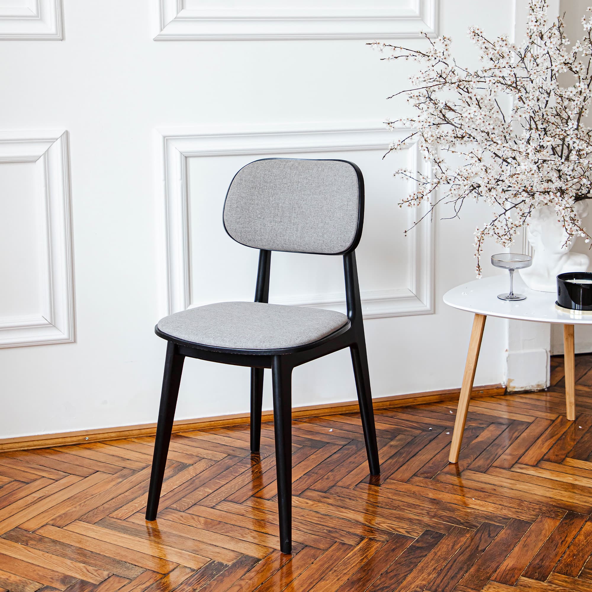 Scaun LULA Stofa (Rush 93)+Black Legs