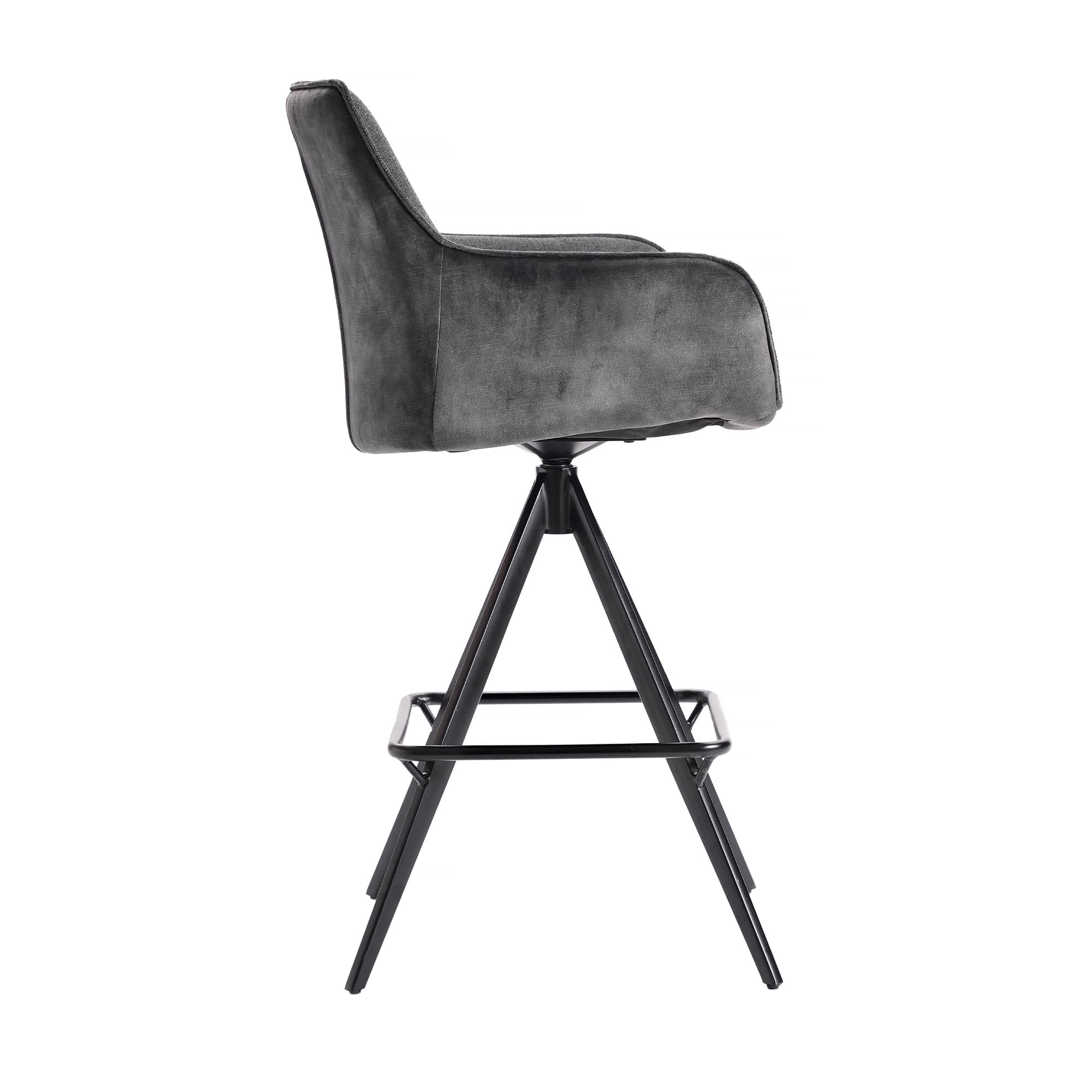 Fotoliu Bar QUEEN Anthracite