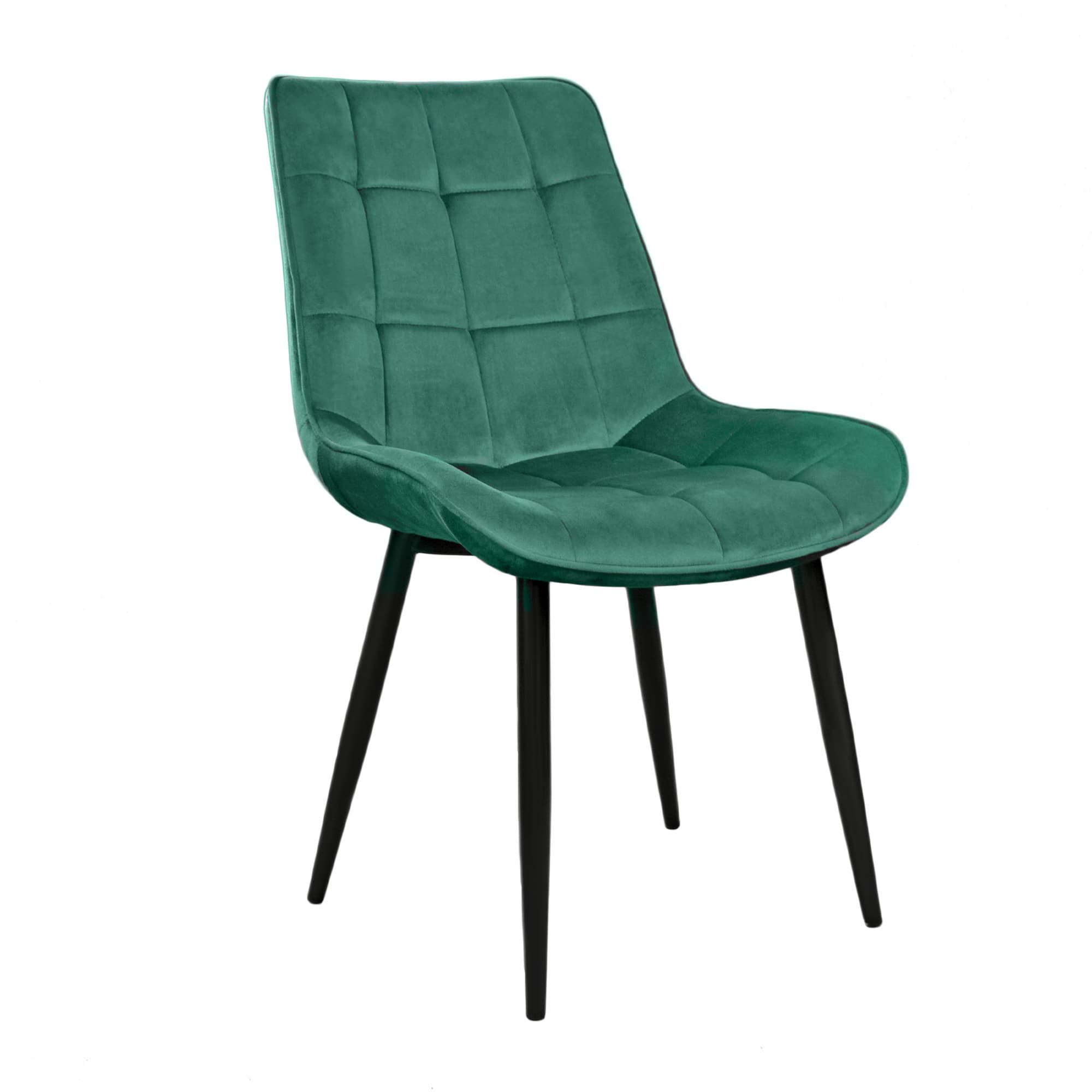 Cumpara  Mobilier pentru bucătărie - Scaun HANS (HLR57) Catifea Green+Black Legs..