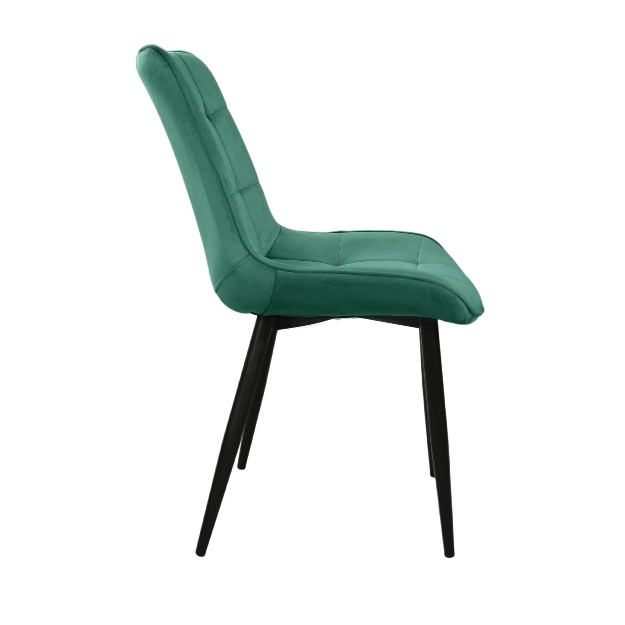 Scaun HANS (HLR57) Catifea Green+Black Legs