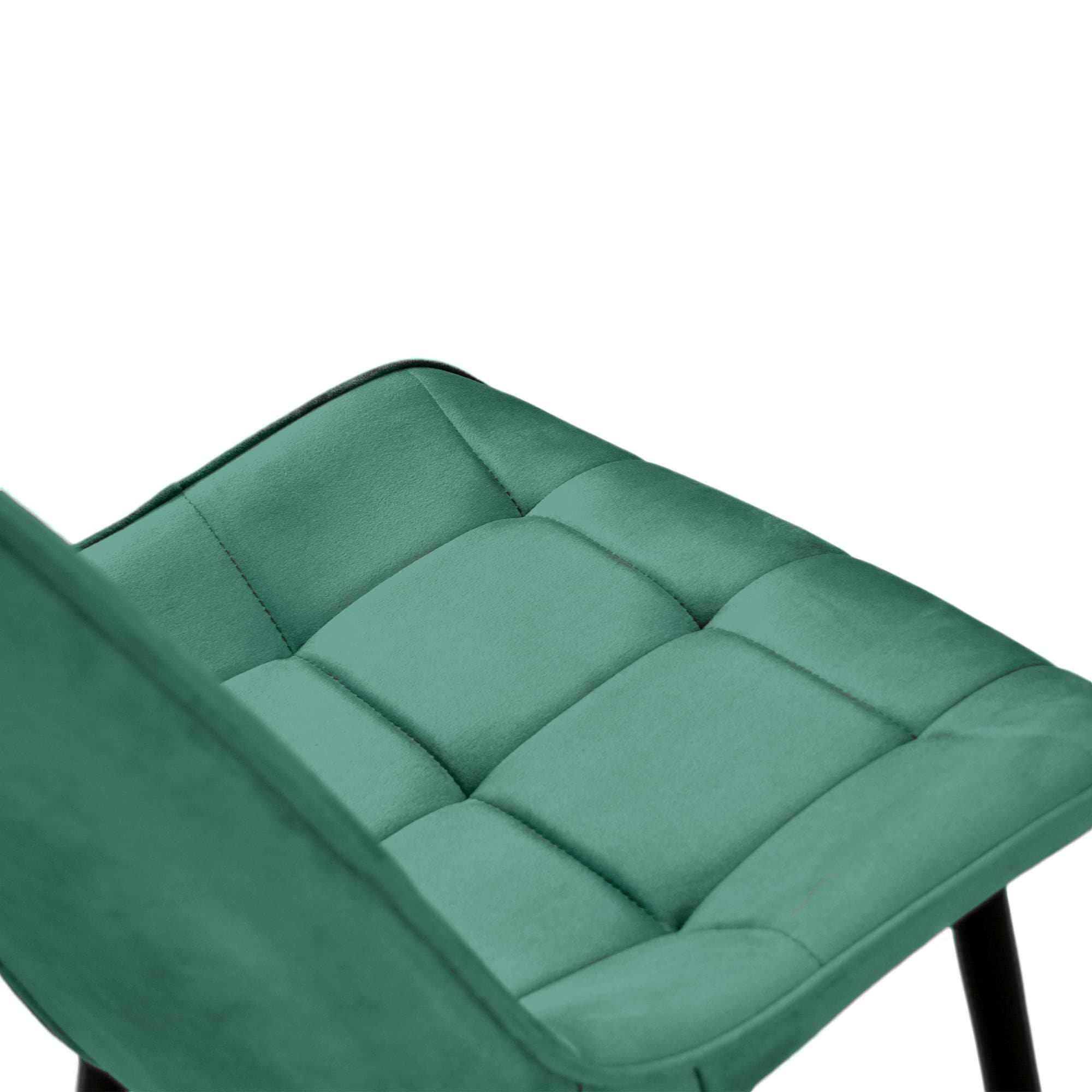 Scaun HANS (HLR57) Catifea Green+Black Legs