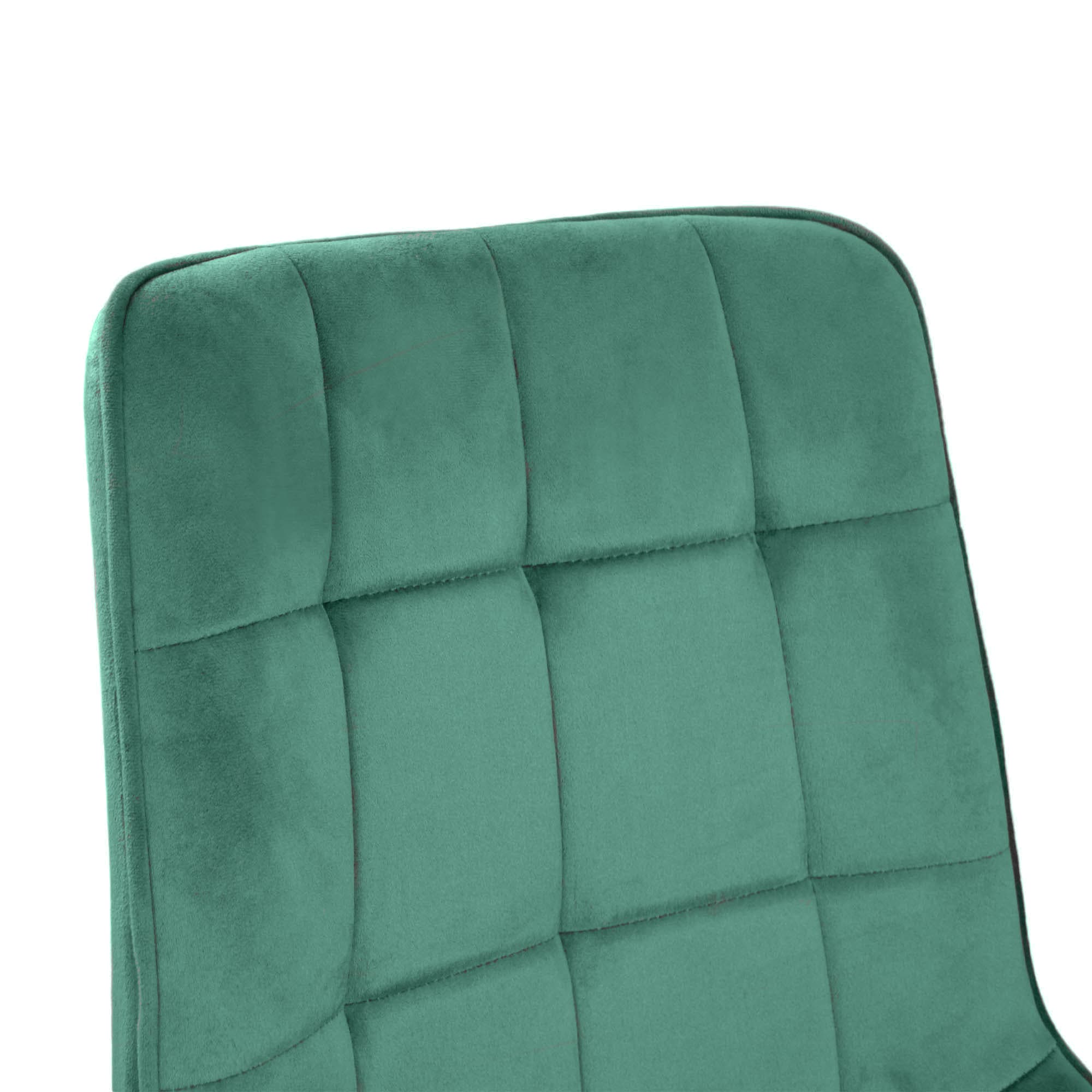 Scaun HANS (HLR57) Catifea Green+Black Legs