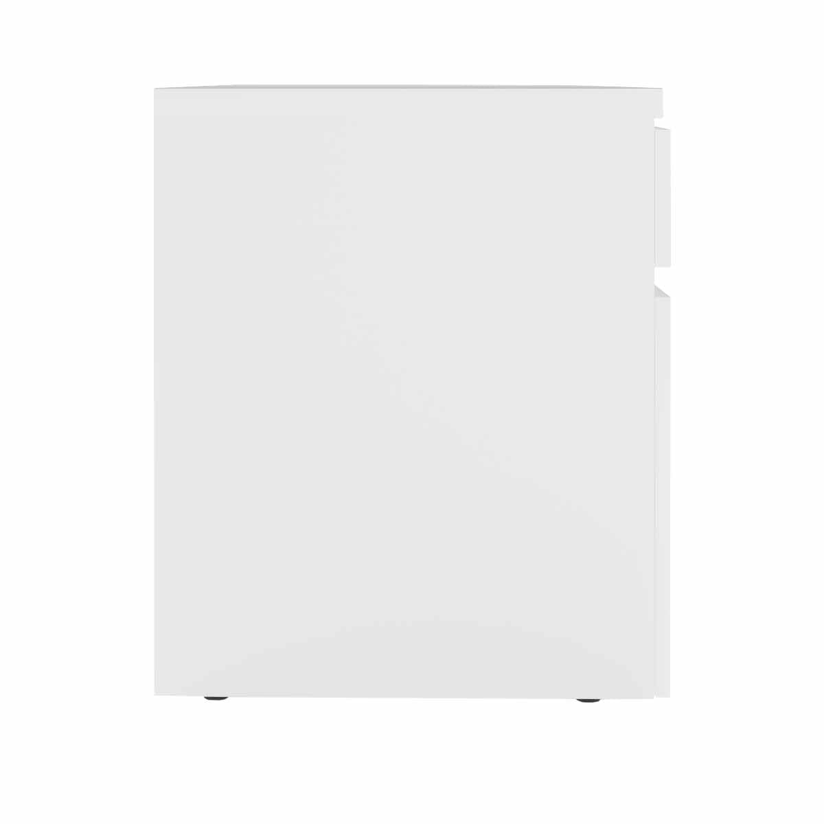 Masa Birou+BOX încorporat Dreapta 1200×600~White/White