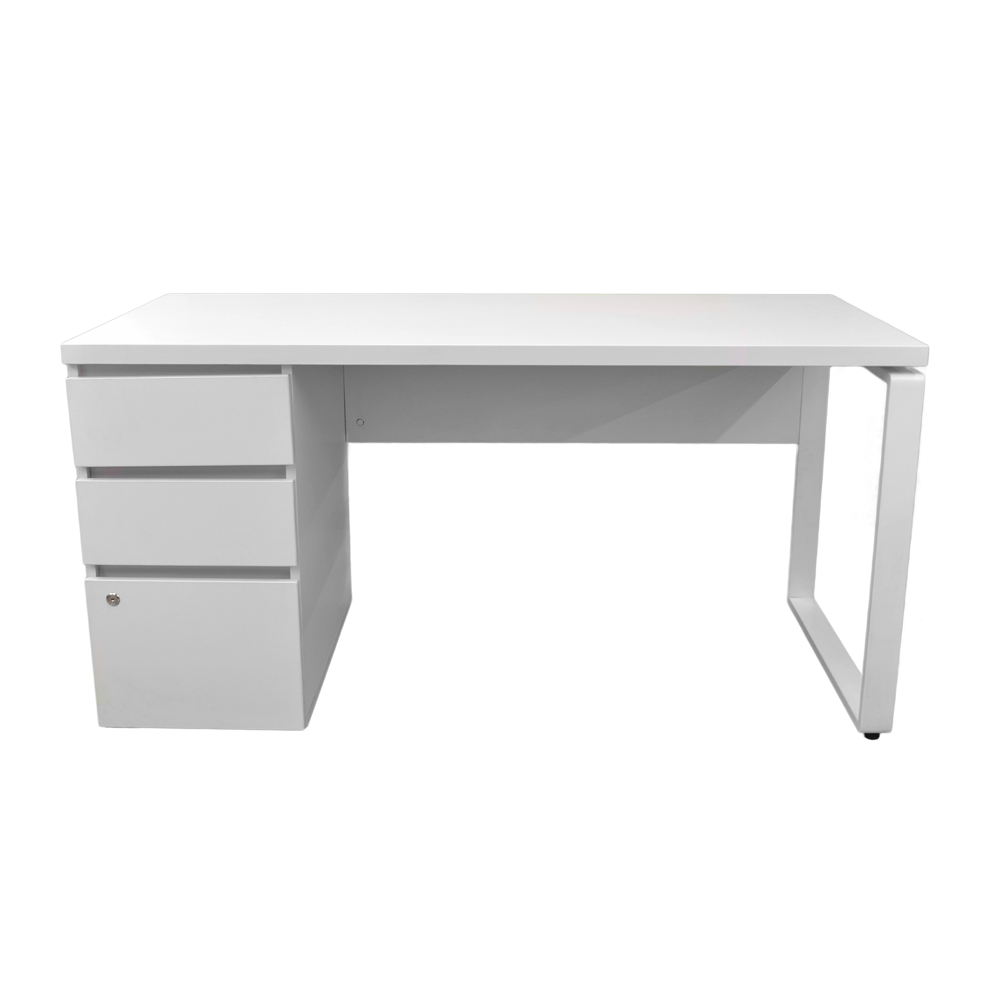 Masa Urban+Box Încorporat White 1500×680 (Box partea stângă)