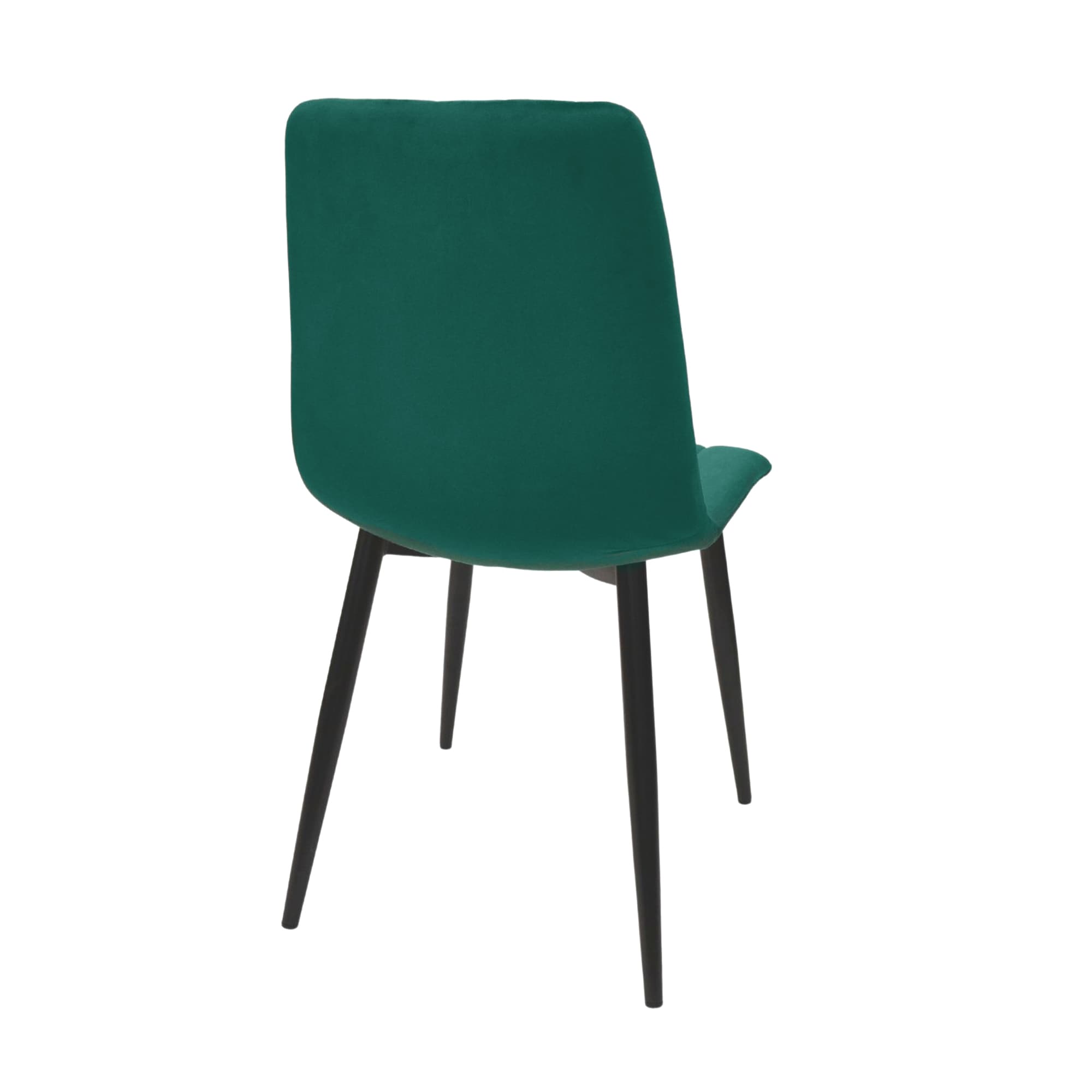 Scaun DC-90P~N56 Catifea Green+Black Legs