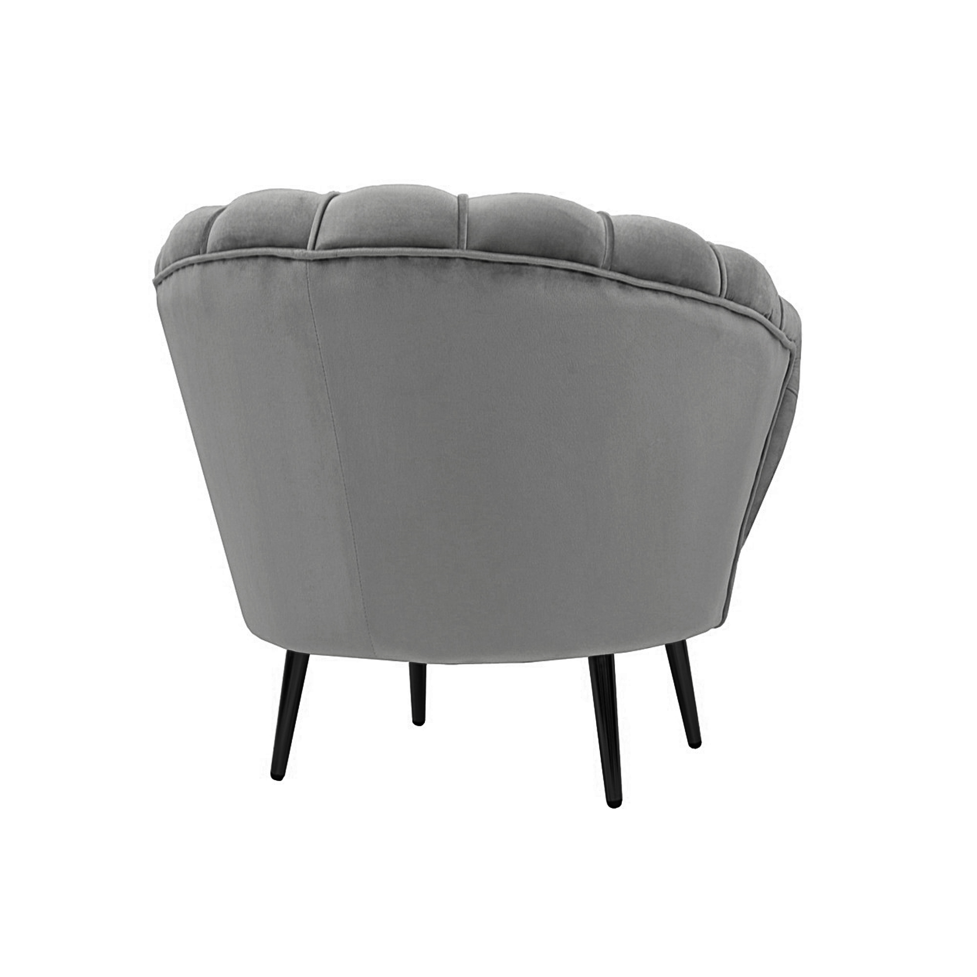 Fotoliu Maggie Grey Black