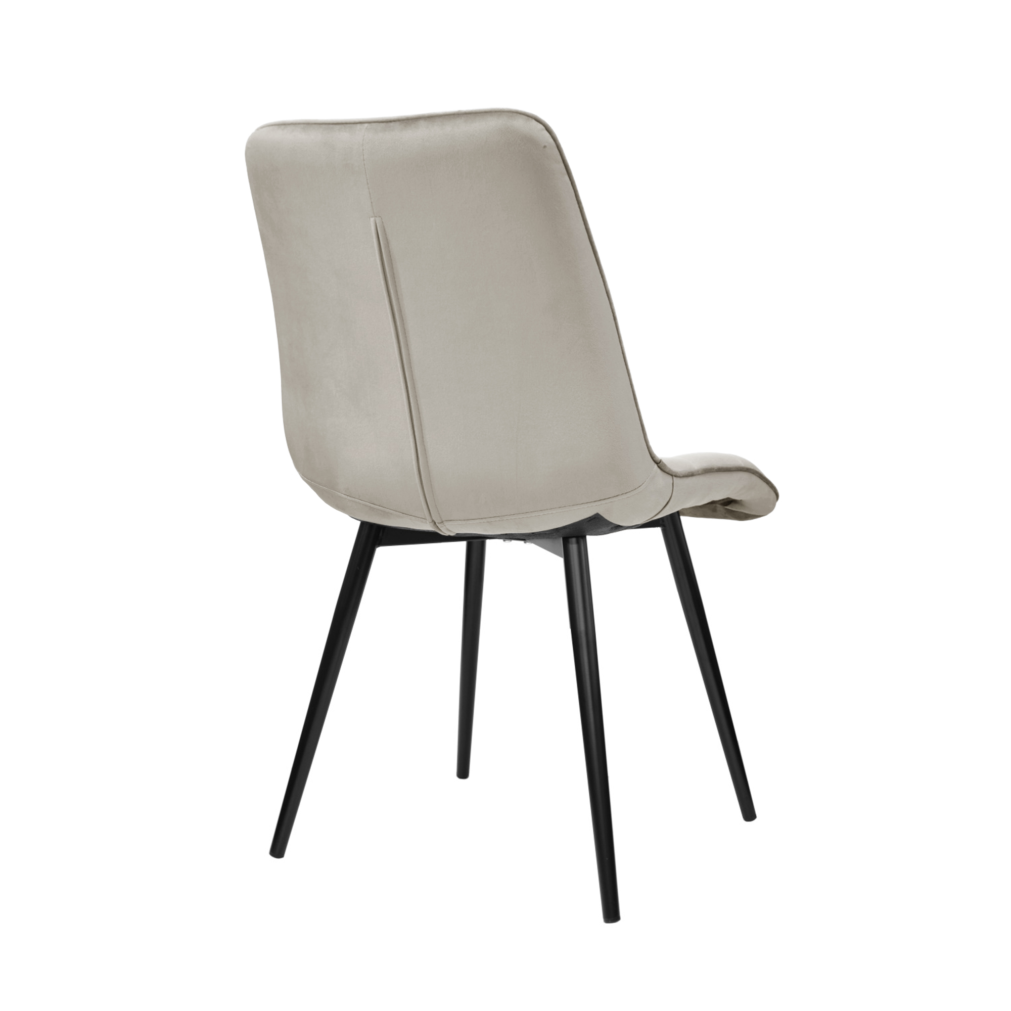 Scaun Capella~Catifea Beige HLR7+Black Legs